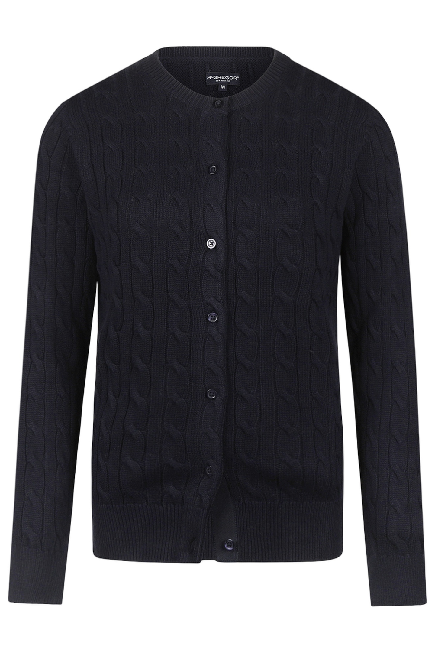 CABLE BUTTON CARDIGAN NAVY 3