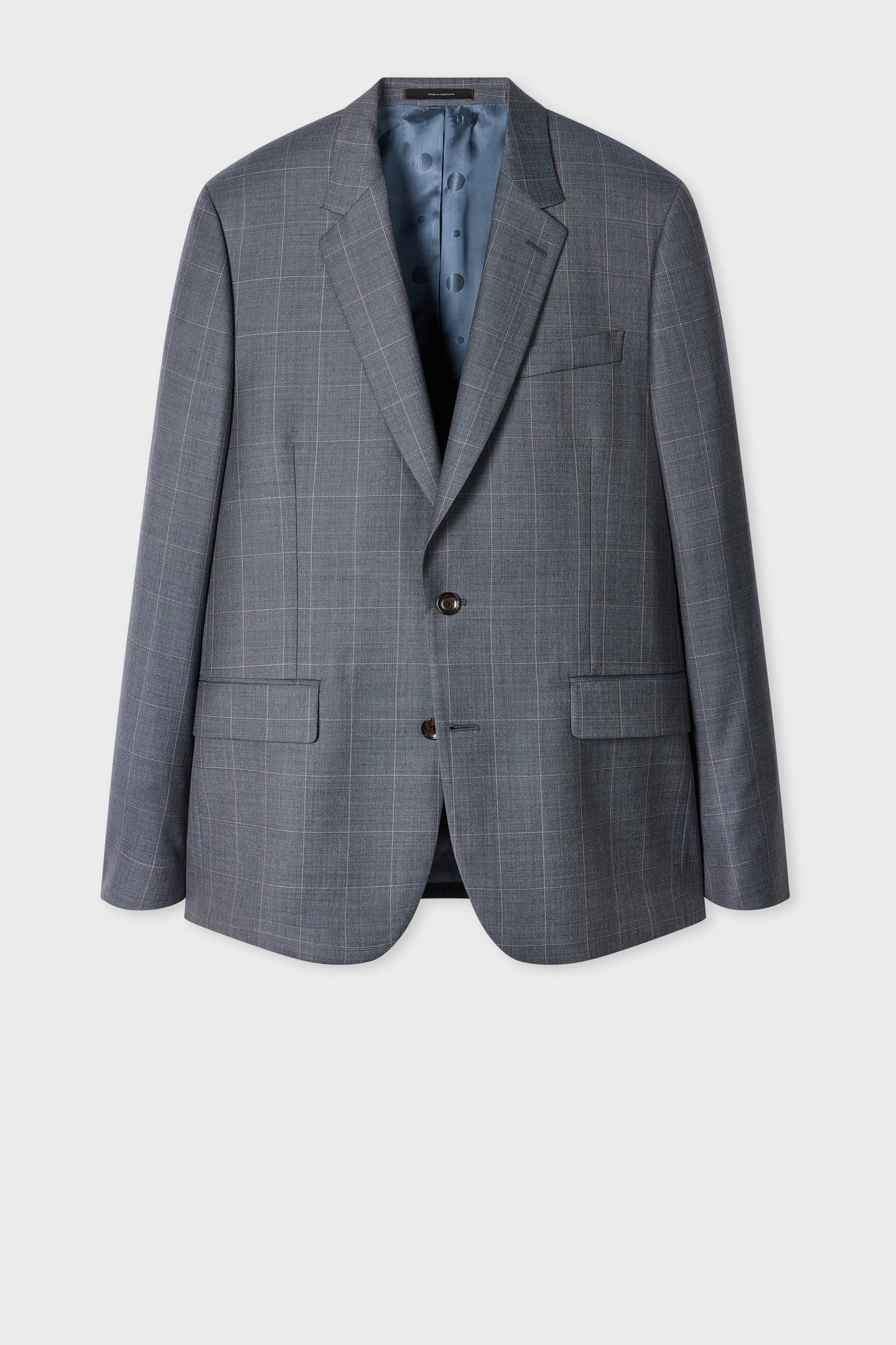 TAILORED FIT 2 BUTTON SUIT GREYISH BLUE 1