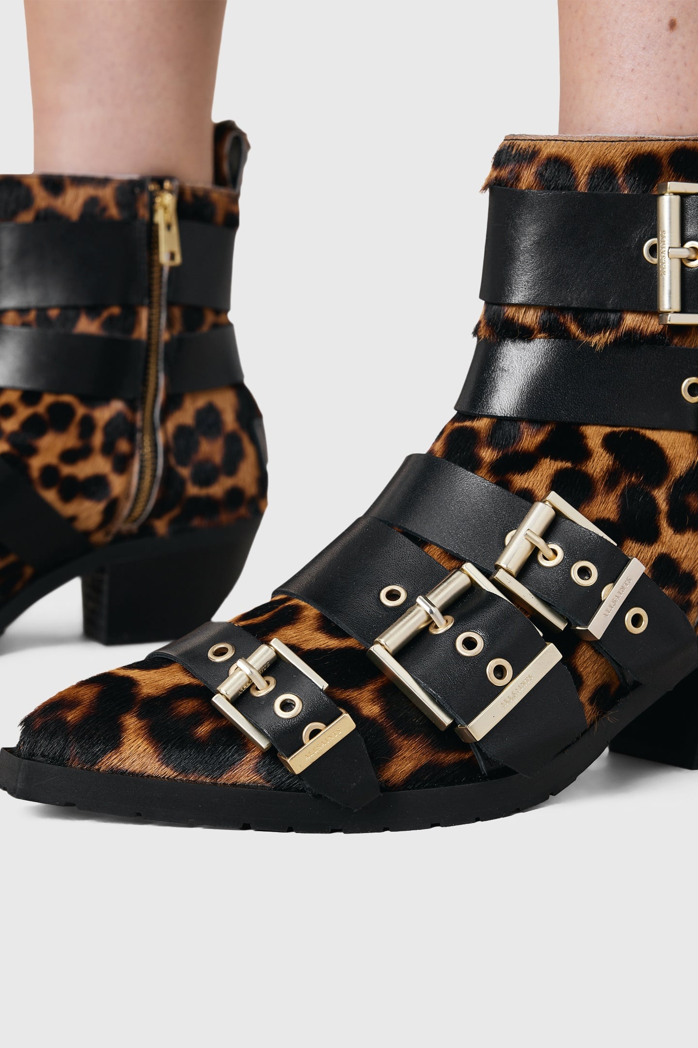 JANE BUCKLE BOOT LEPPO BROWN/BLACK 6