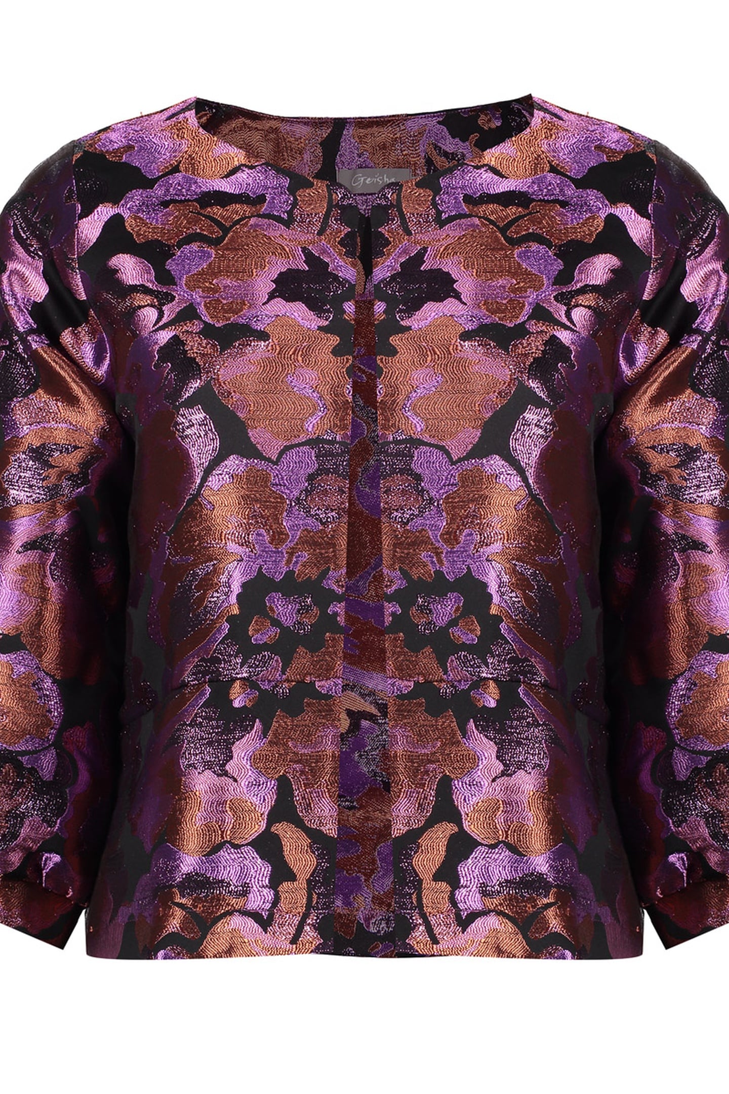 JACKET PRINT BLACK/PURPLE 1