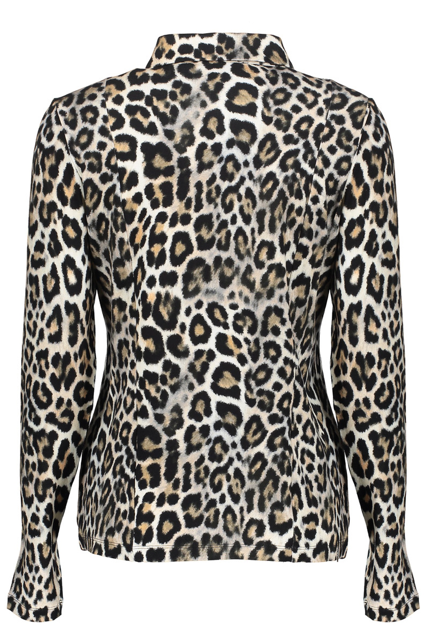 BLOUSE AOP JERSEY BLACK/SAND 2