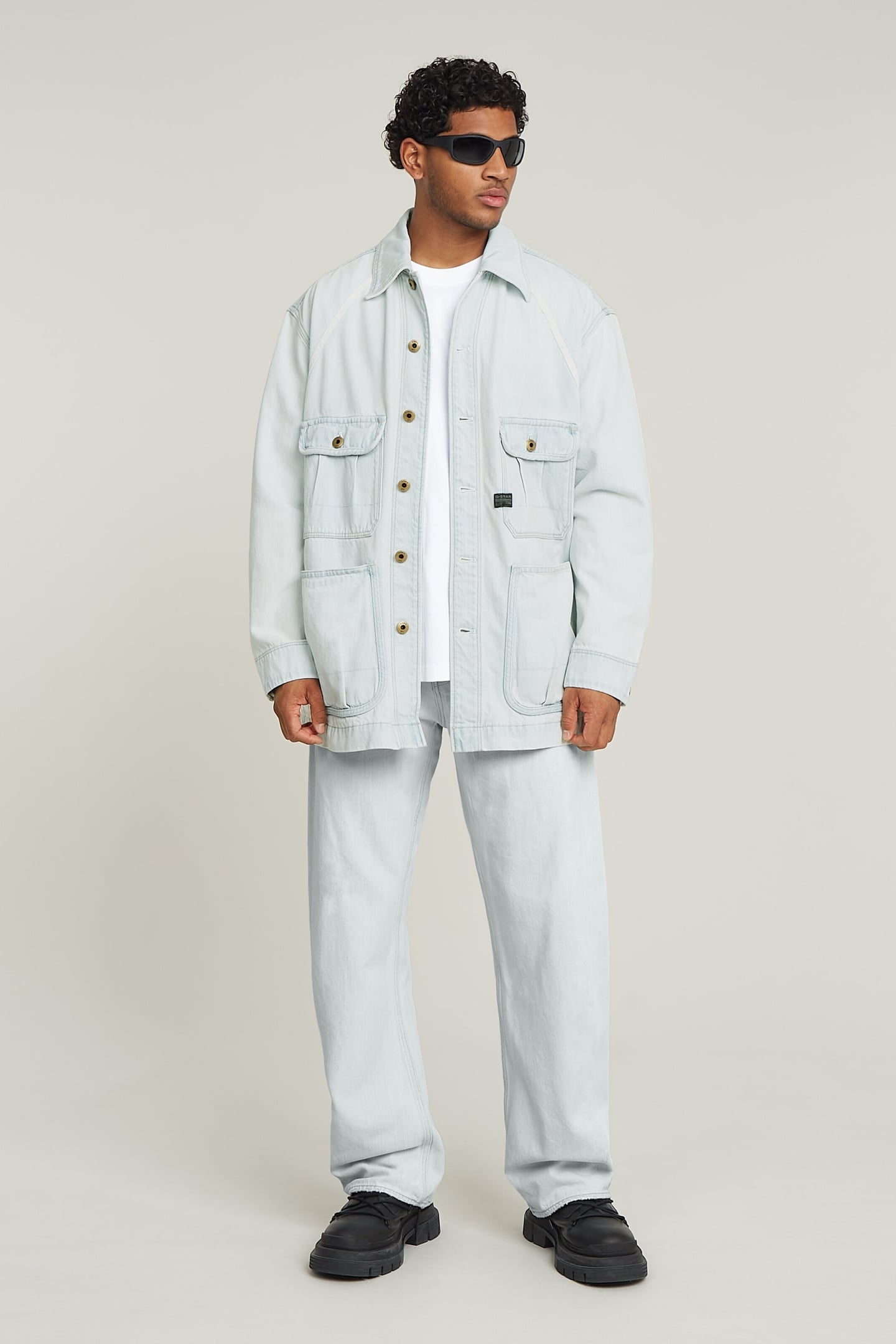 BEND 3D LOOSE JEANS BEACHED FADED CLIFTON BLUE 1