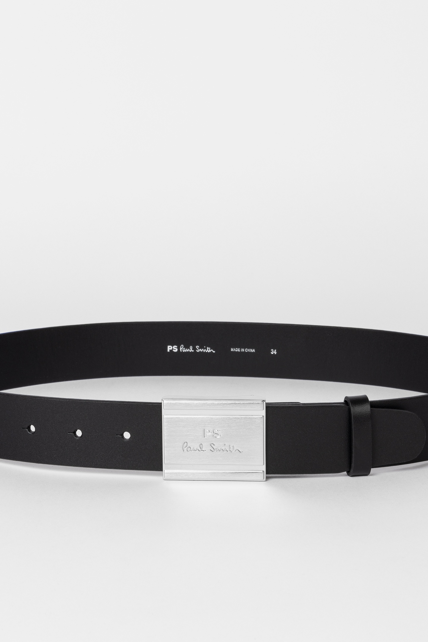 BELT PS PLAQUE BLACK 1