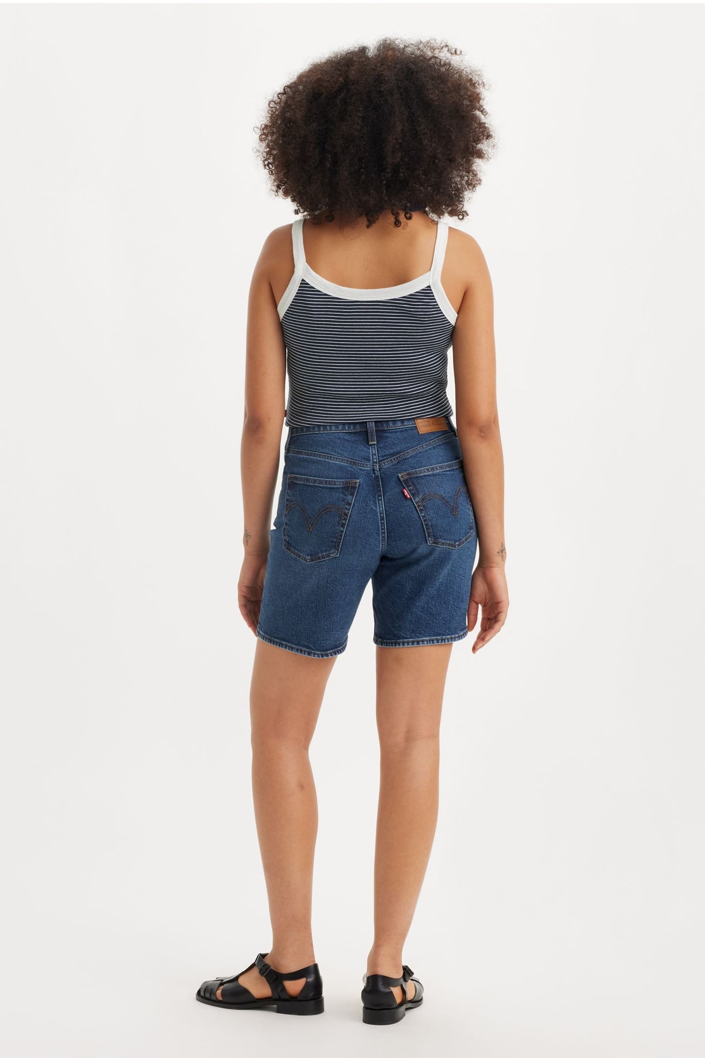 RIBCAGE BERMUDA SHORTS BLUE 4