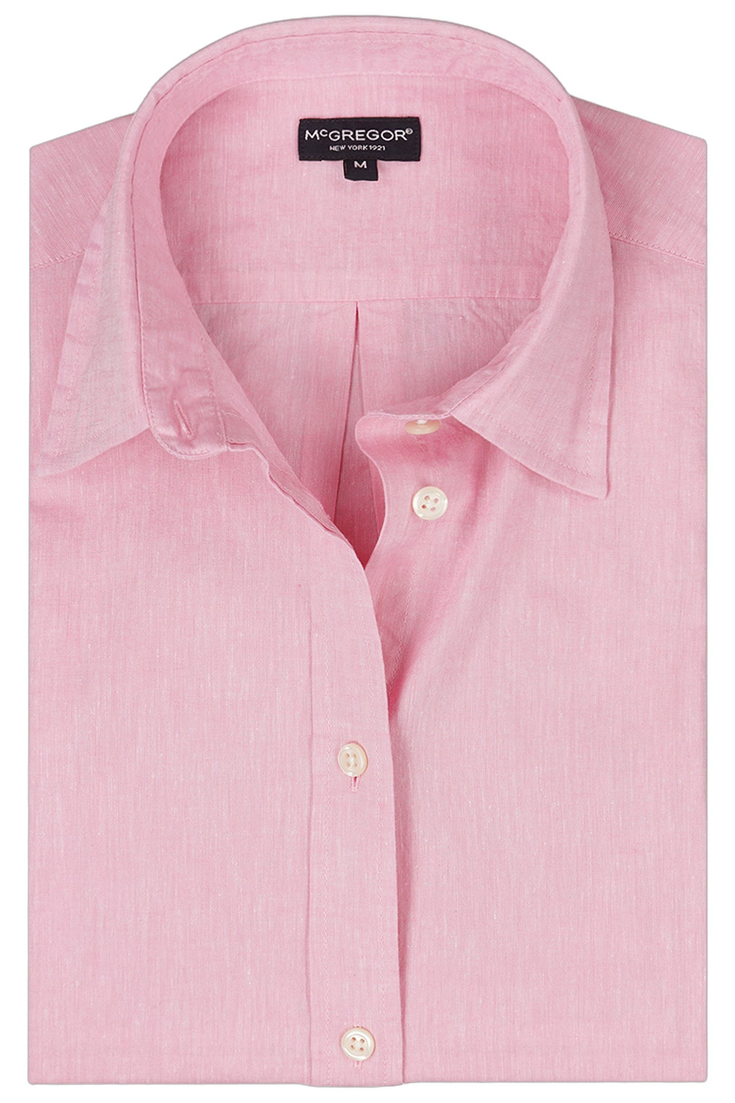 SOLID LINEN BLEND SHIRT LIGHT PINK 4