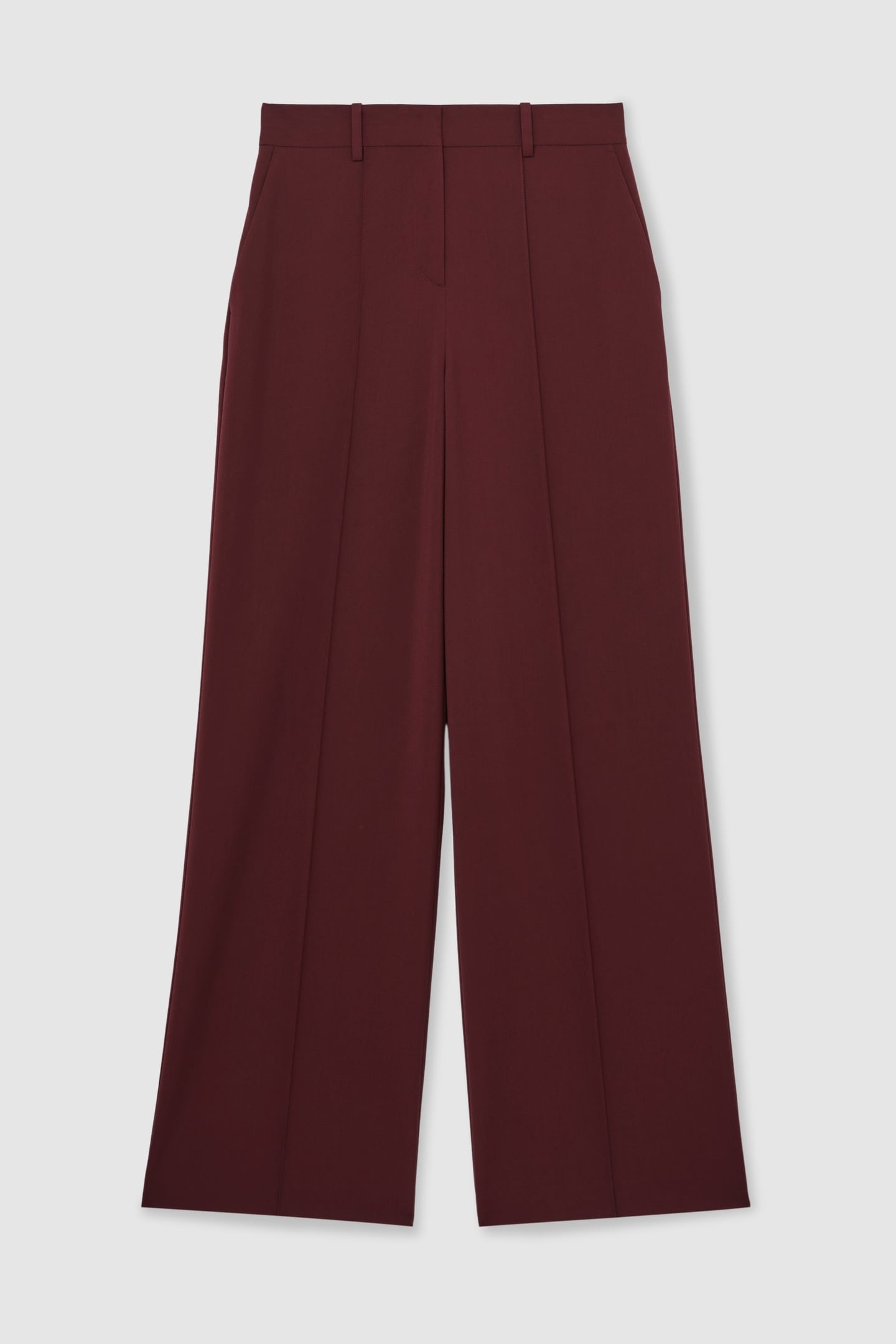 WIDE LEG TROUSER BURGUNDY 6