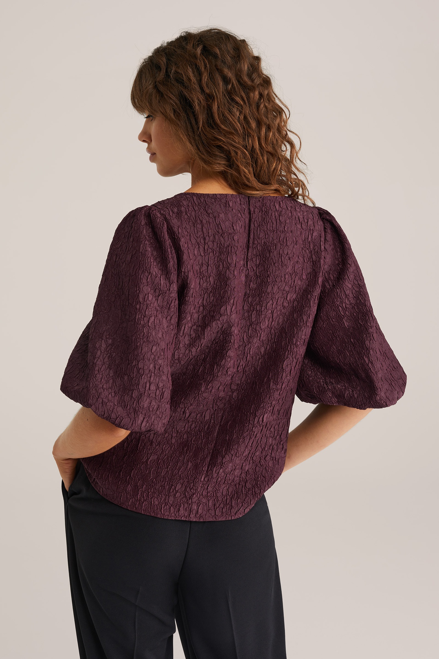 BLOUSE AUBERGINE 2