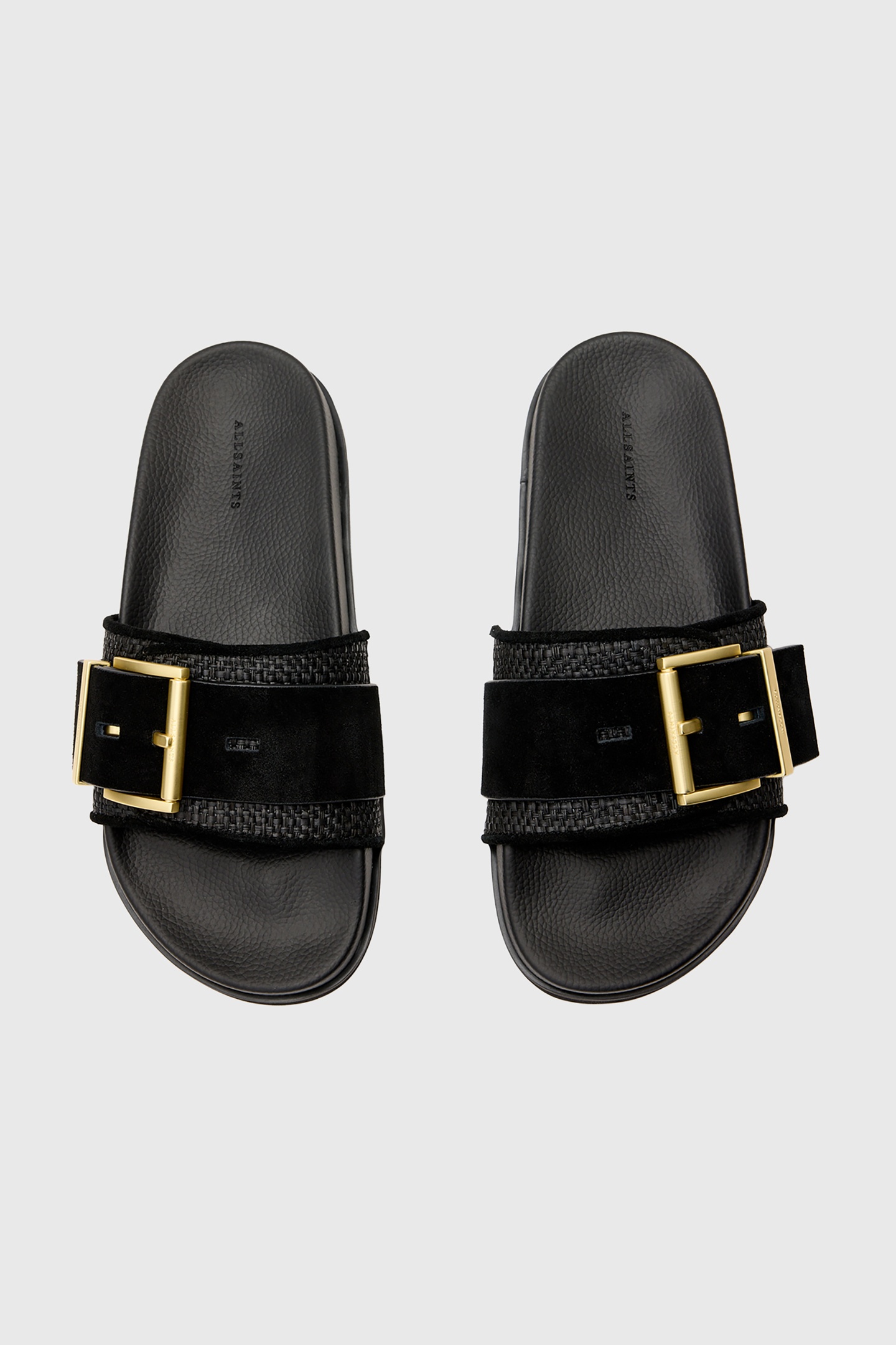 ELLIE RAFFIA SLIDER BLACK 3