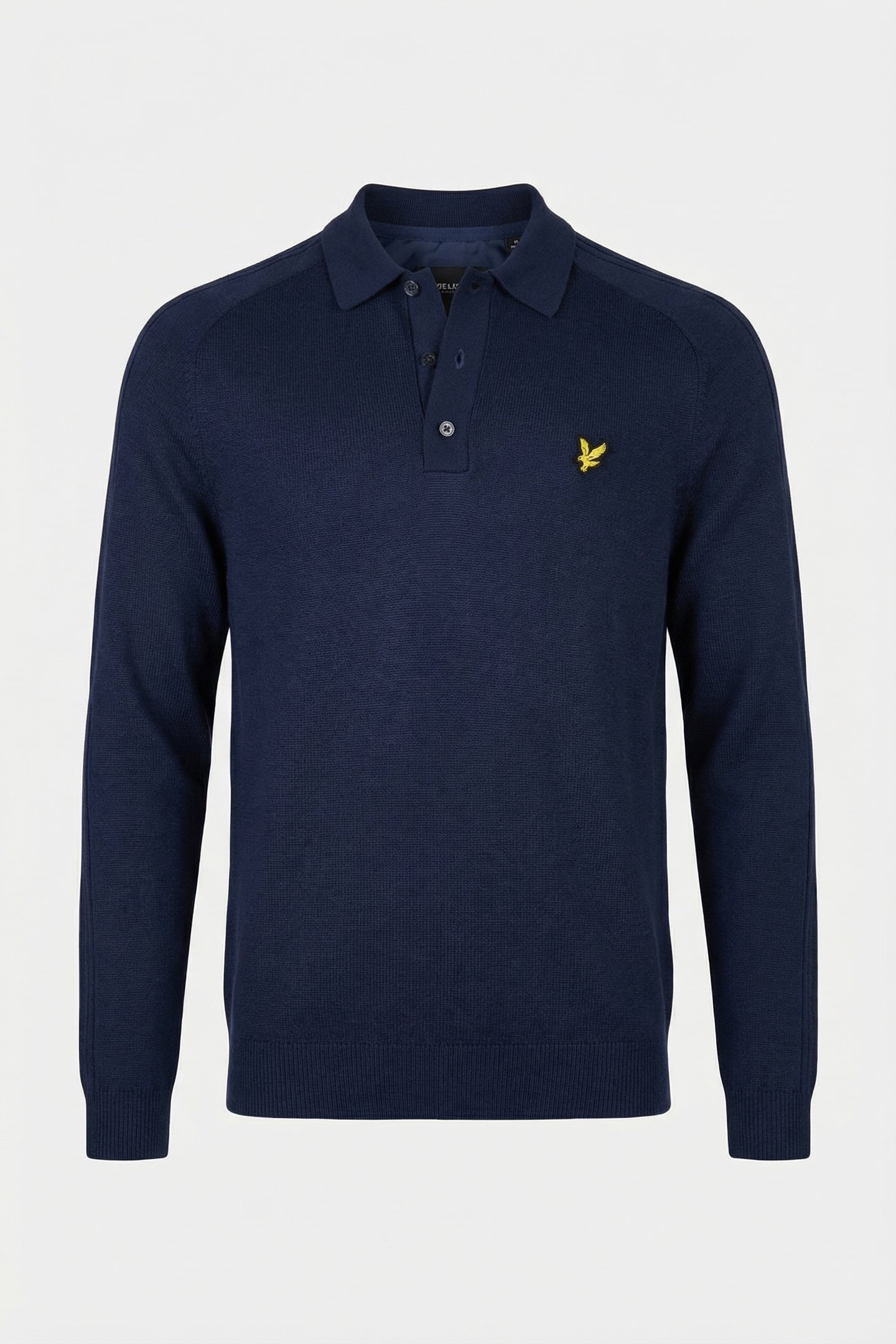 GOLF LONG SLEEVE KNITTED POLO RYDER BLUE 4
