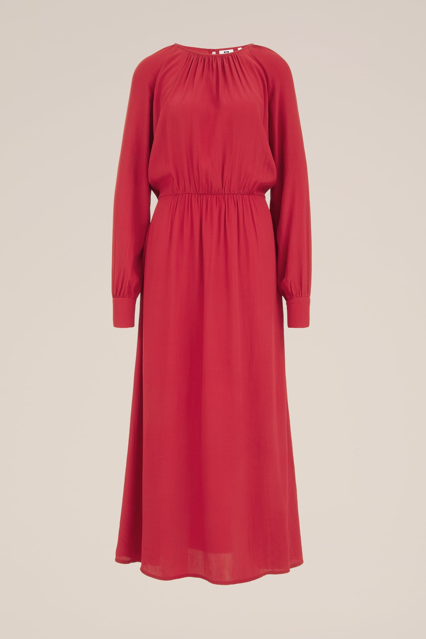 DRESS MAXI LENGTH FIRE RED 3