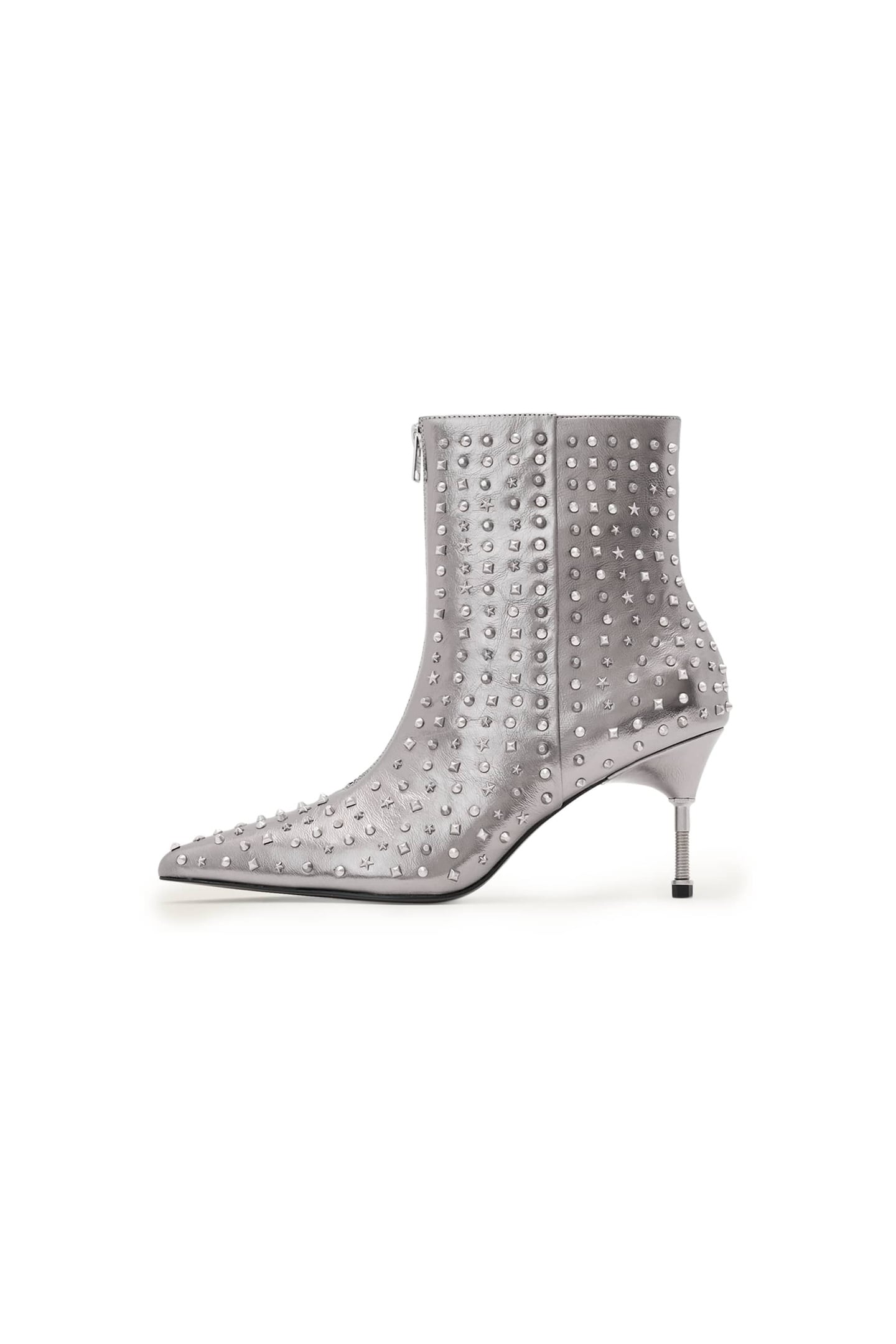 NATASHA STUD BOOT GUNMETAL GREY 1