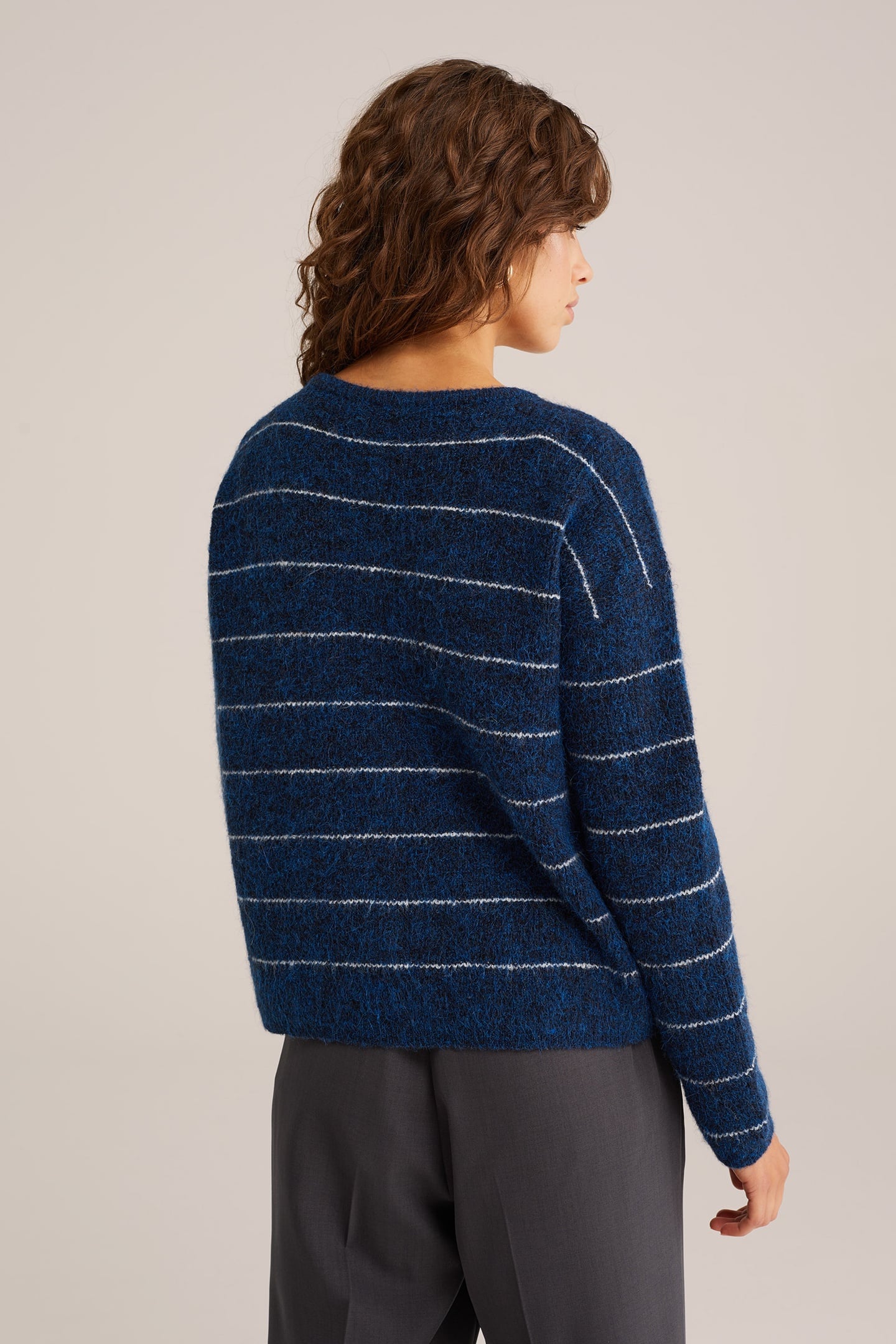 KNITTED CARDIGAN DARK BLUE 2