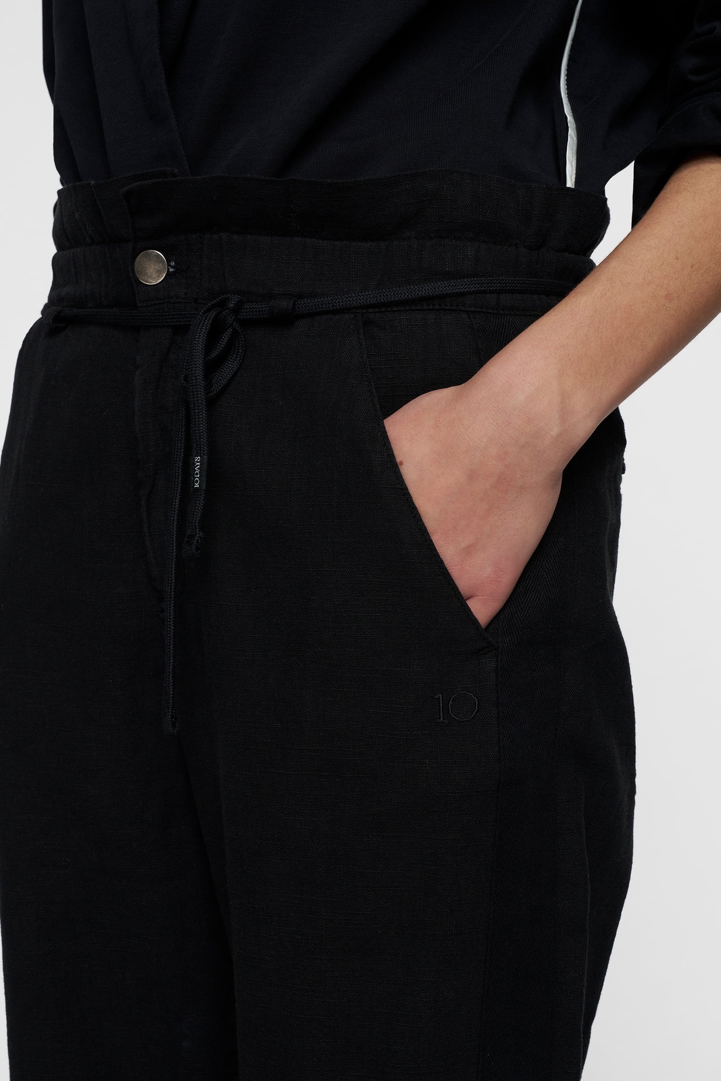 PAPERBAG PANTS BLACK 7