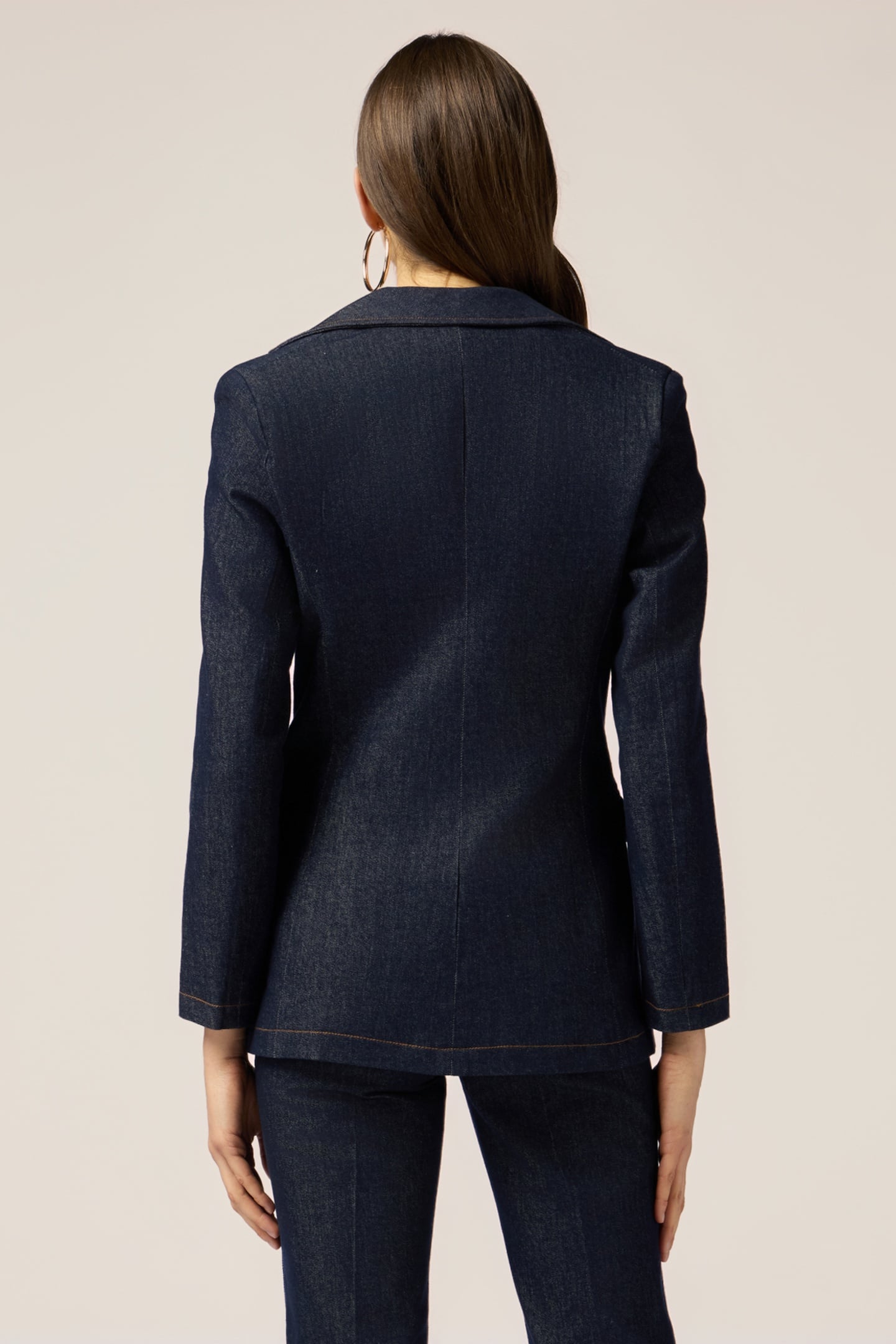 DENIM BLAZER WITH METAL CHAINS BLUE 2