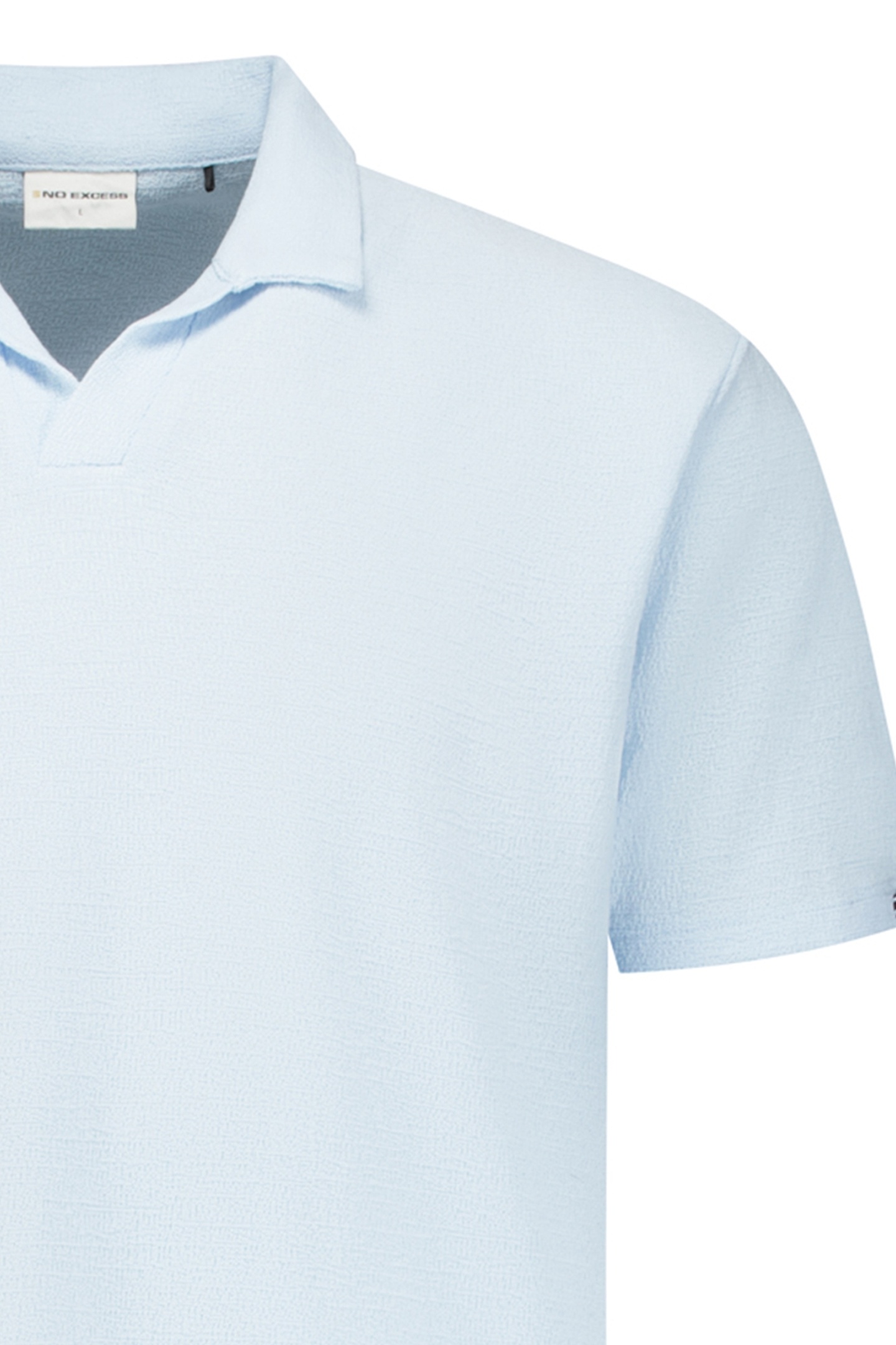 POLO V SOLID JACQUARD SKY 3