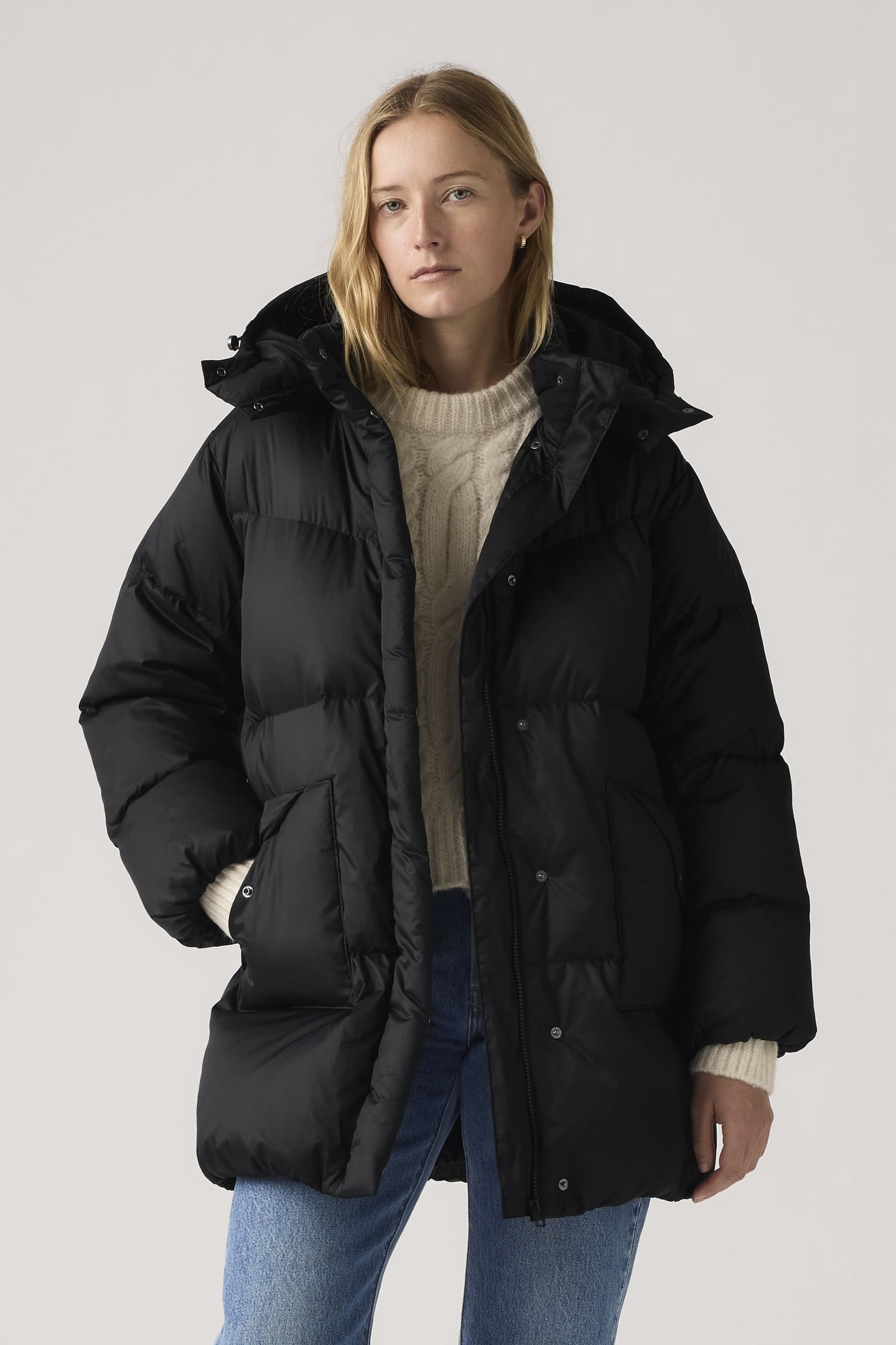 WESTERN BUBBLE MIDI JACKET BLACK 1