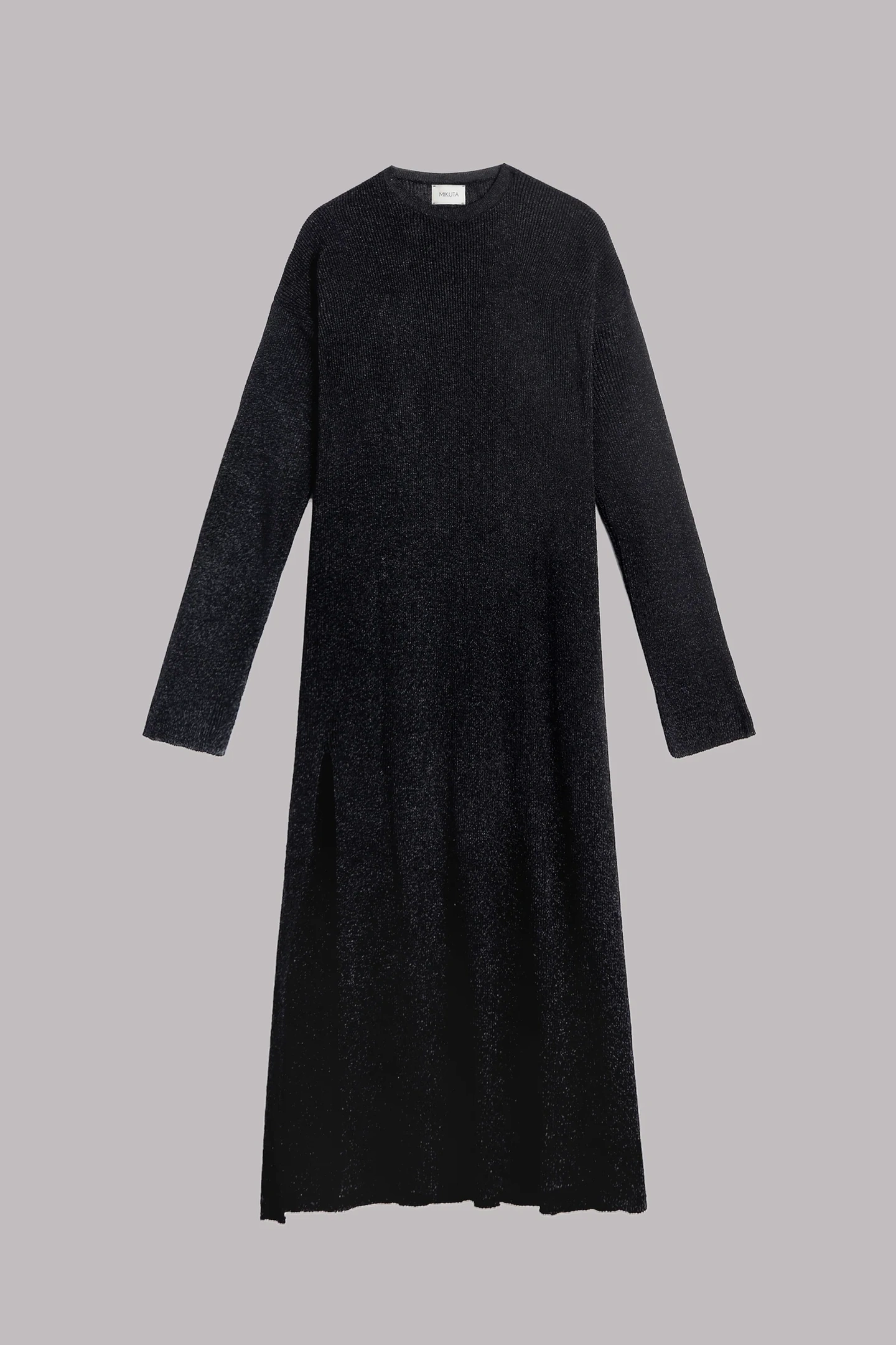 THE BLACK SPARKLY LOOSE LONGSLEEVE DRESS 3