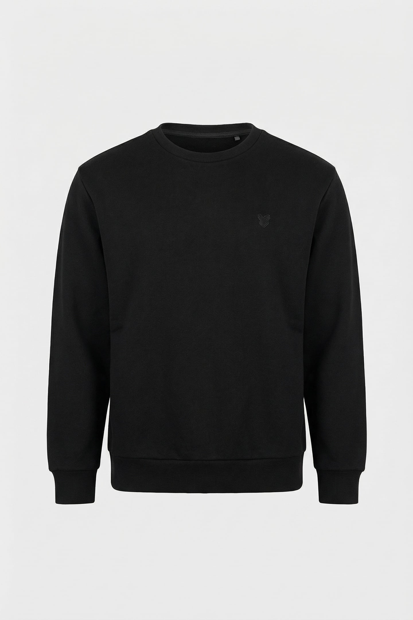 HEAVY WEIGHT DROP SHOULDER CREW JET BLACK 1