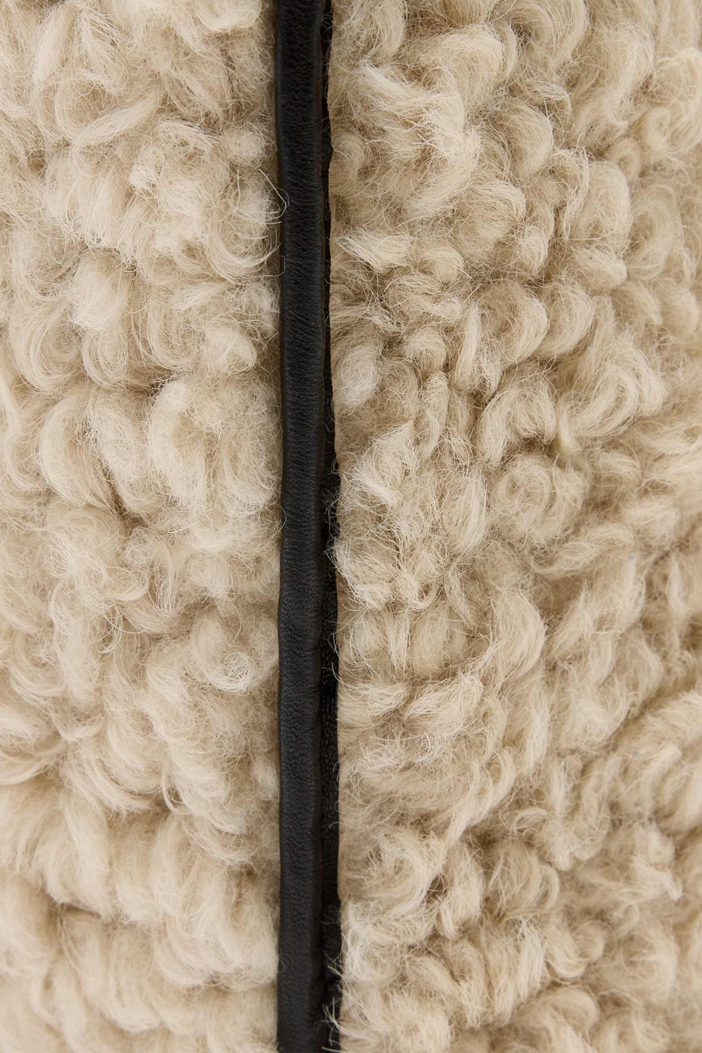 ARA SHEARLING TOTE NATURAL/BLACK 6