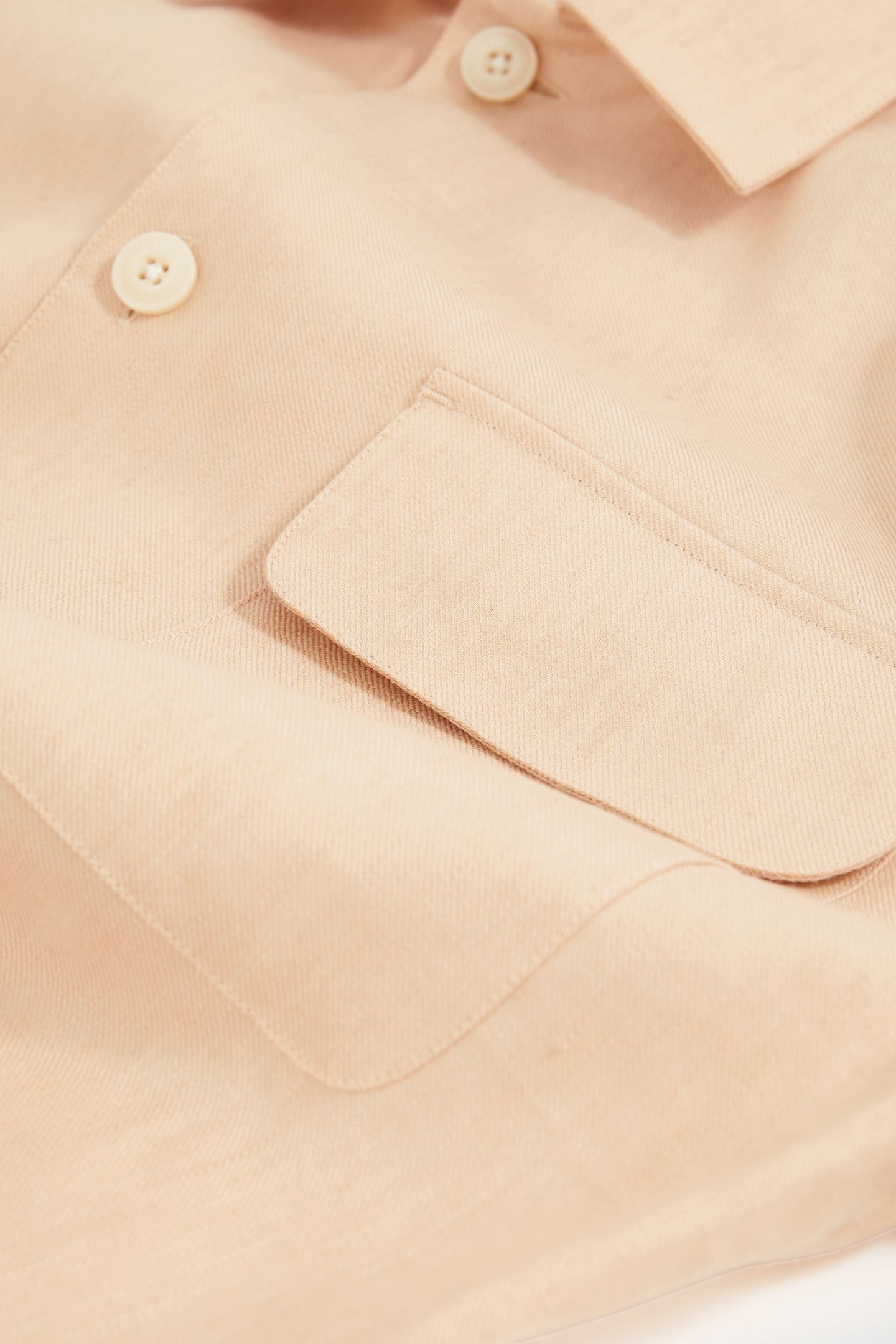LS LINEN TWIN POCKET OVERSHIRT STONE 5