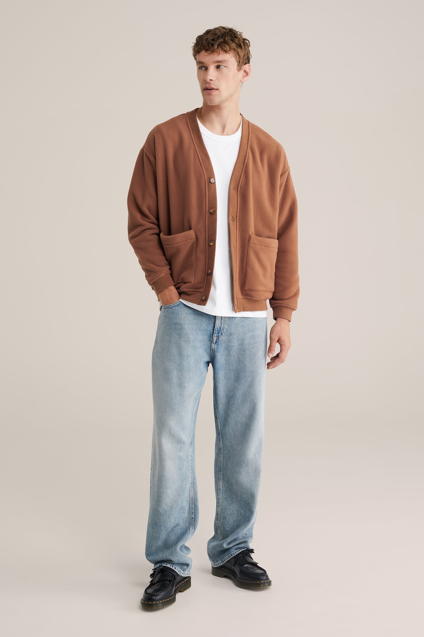 CARDIGAN CINNAMON BROWN 3