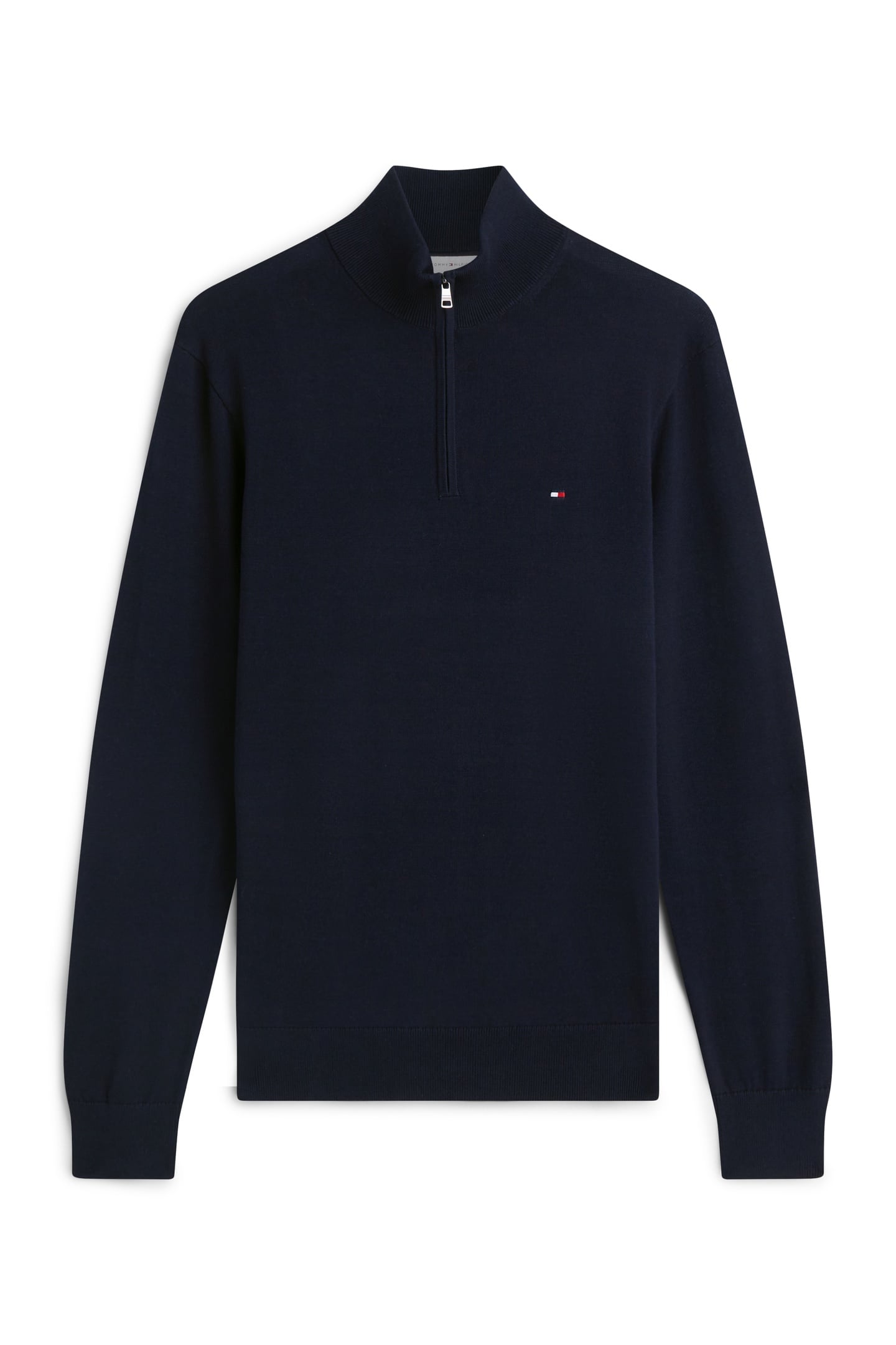 ESSENTIAL COTTON HALF ZIP NAVY BLUE 6