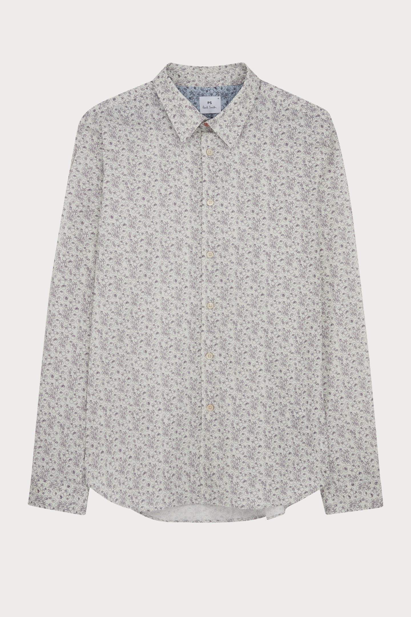 LS TAILORED FIT SHIRT IVORY 1