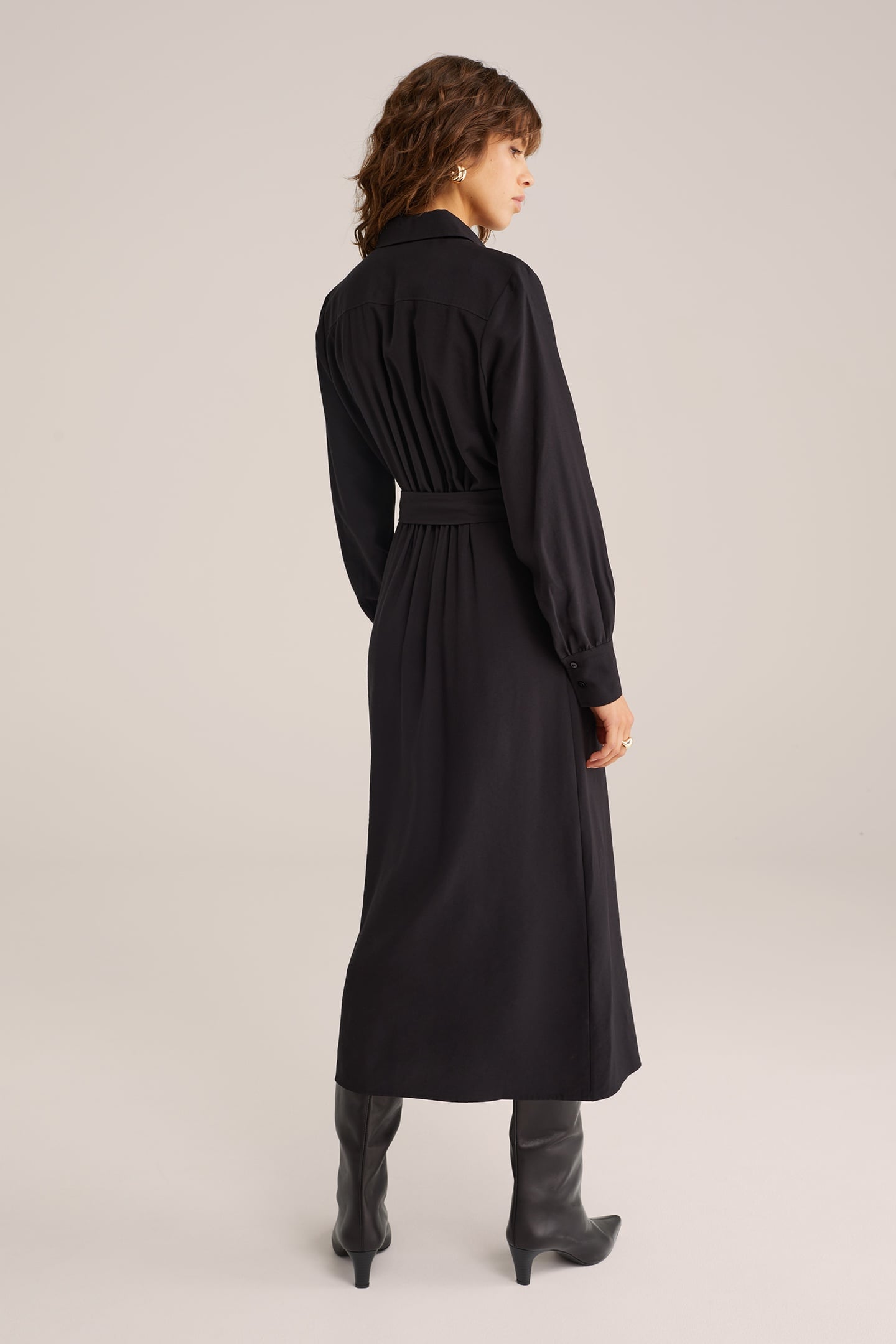 DRESS MID LENGTH BLACK 2