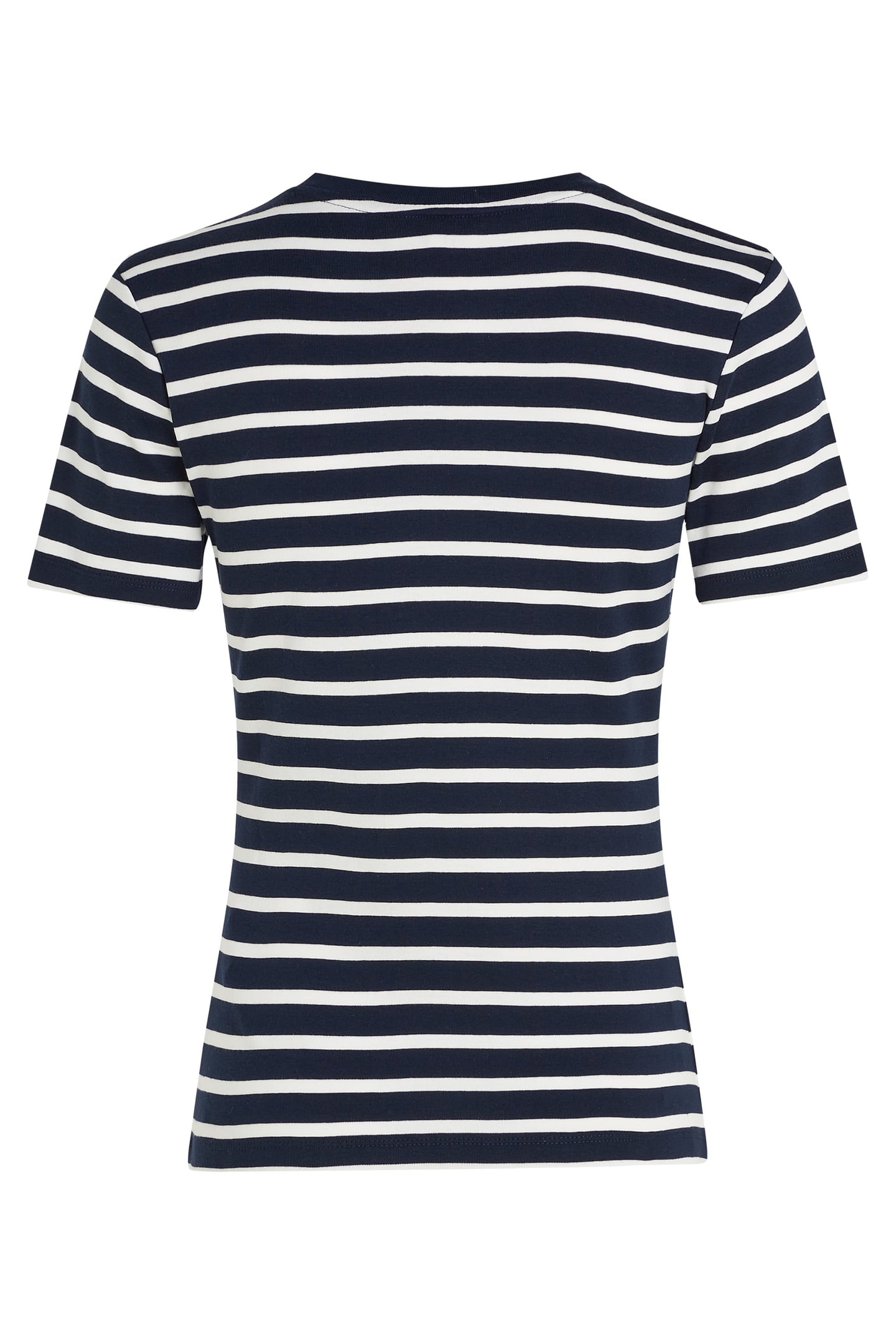 SLIM CODY C-NECK SS BRETON STRIPE DARK NIGHT/ECRU 7