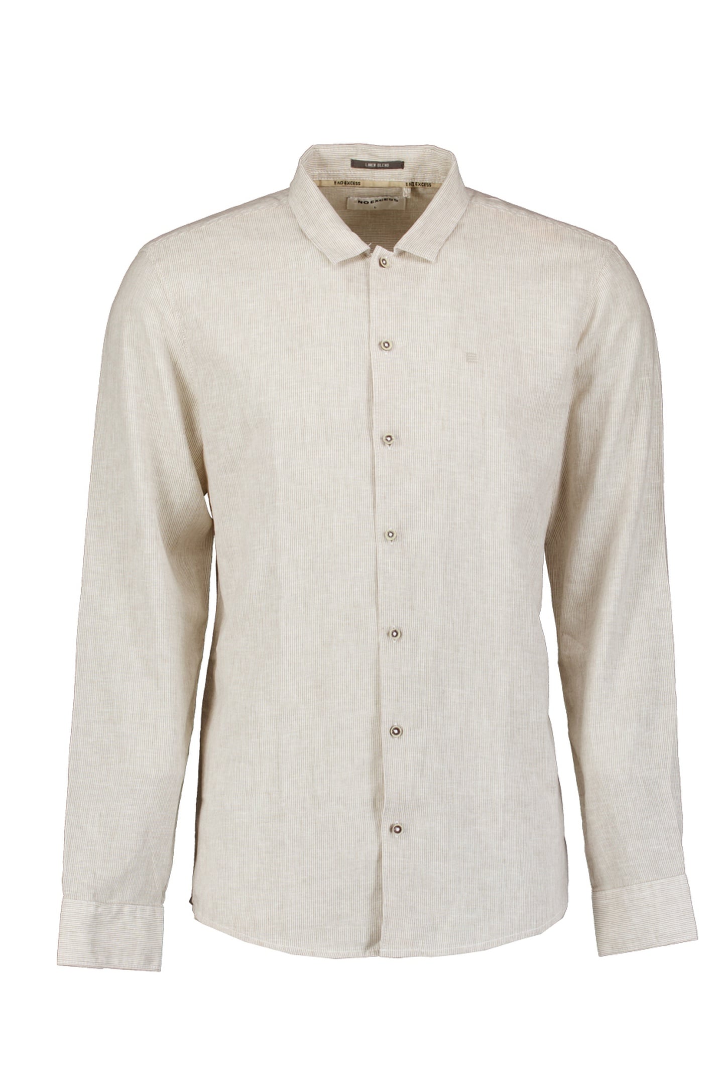 SHIRT STRIPE WITH LINEN TAUPE 1