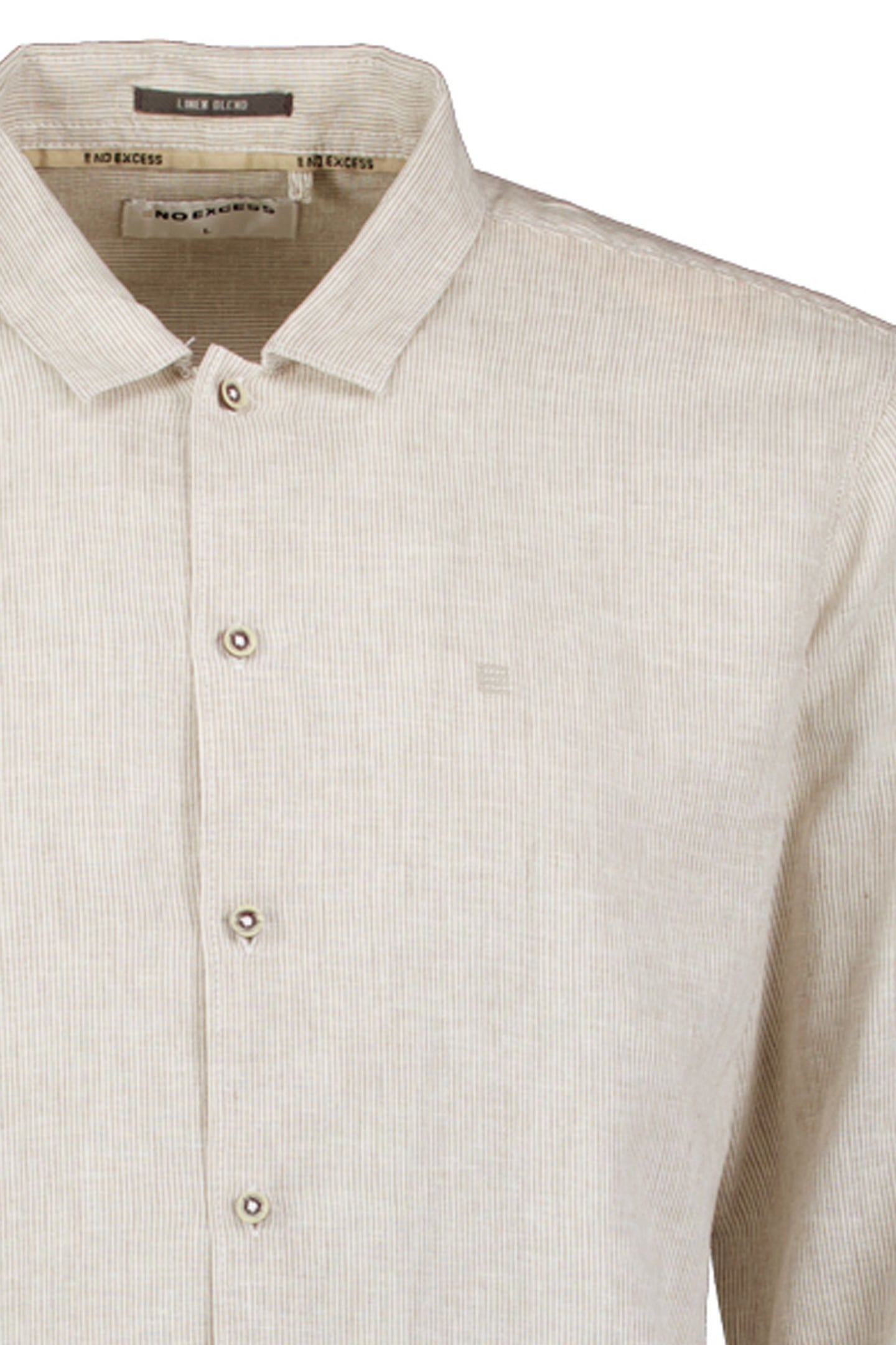 SHIRT STRIPE WITH LINEN TAUPE 3