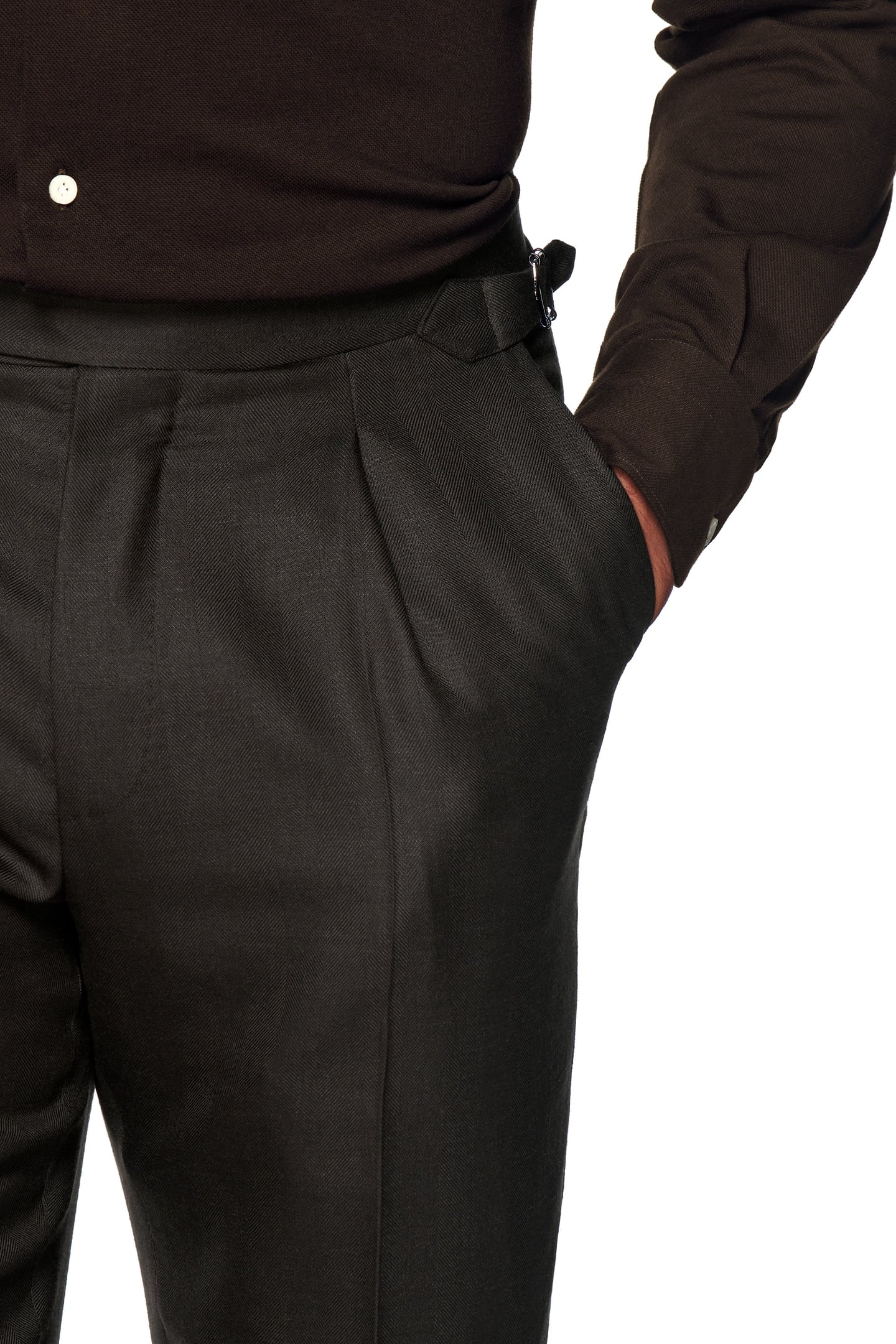 SUIT-D.BROWN-HERRINGBONE DARK BROWN 9