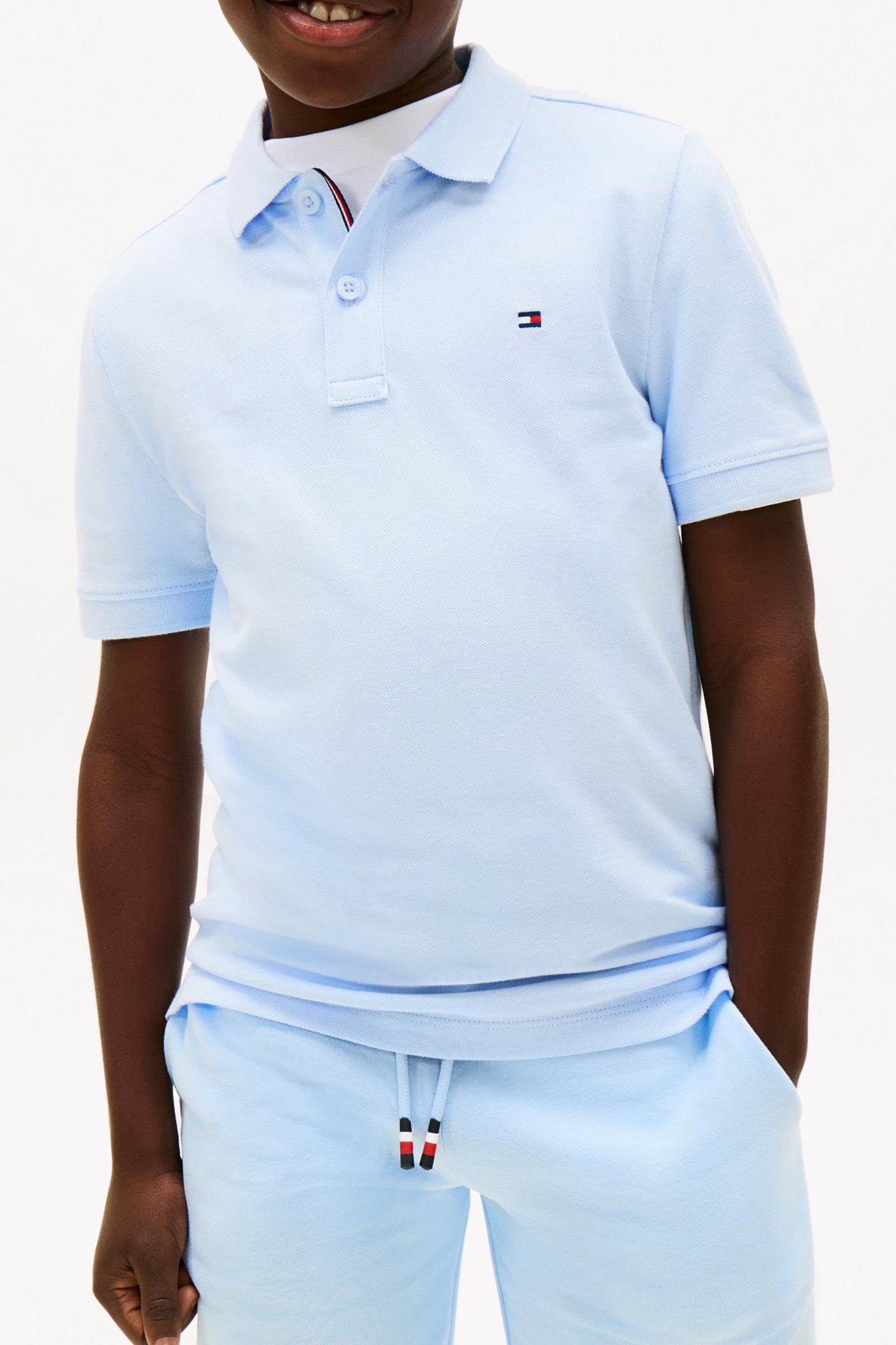 BOYS FLAG POLO SS SWEET BLUE 3