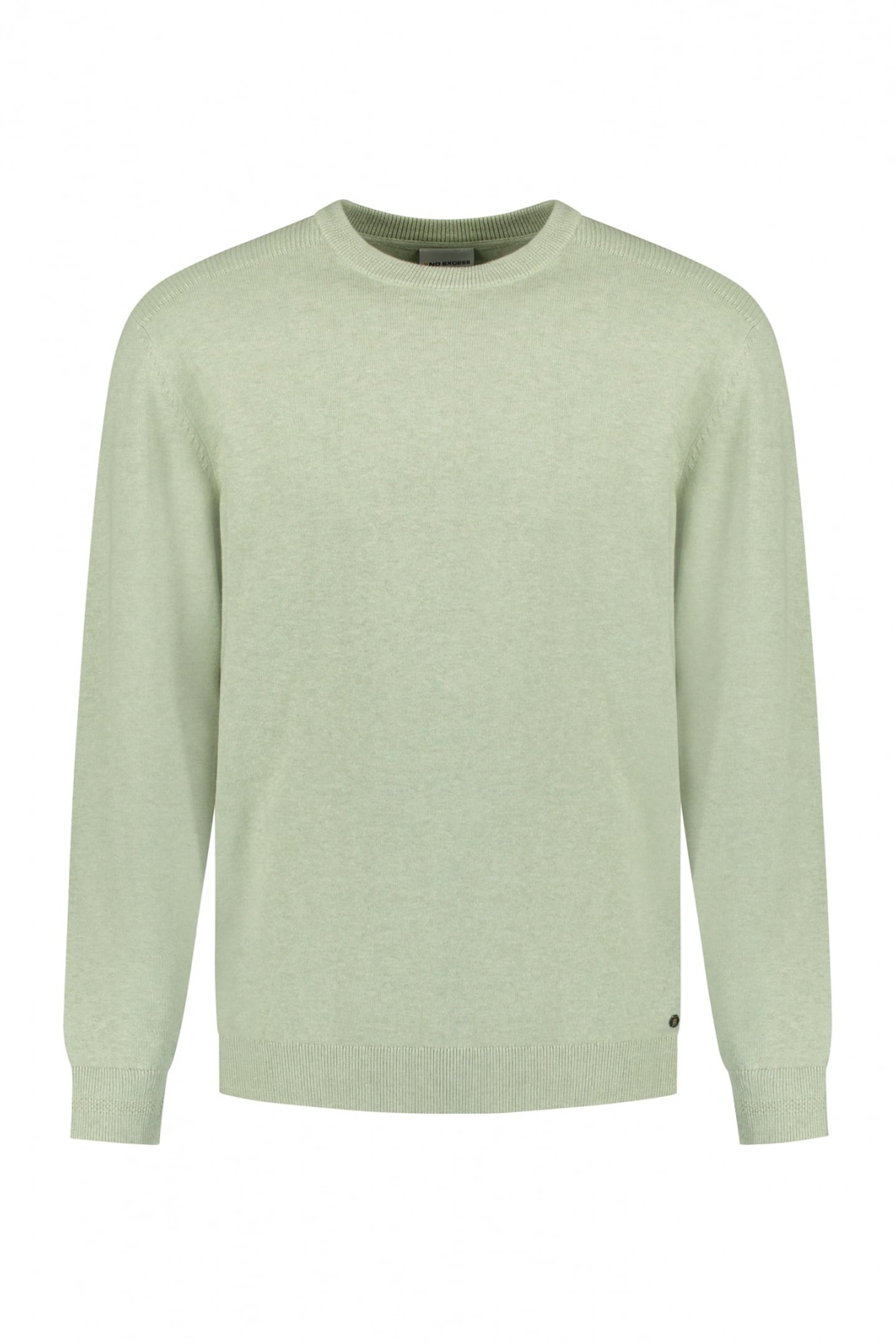 PULLOVER CREW NECK MELANGE GREEN 1