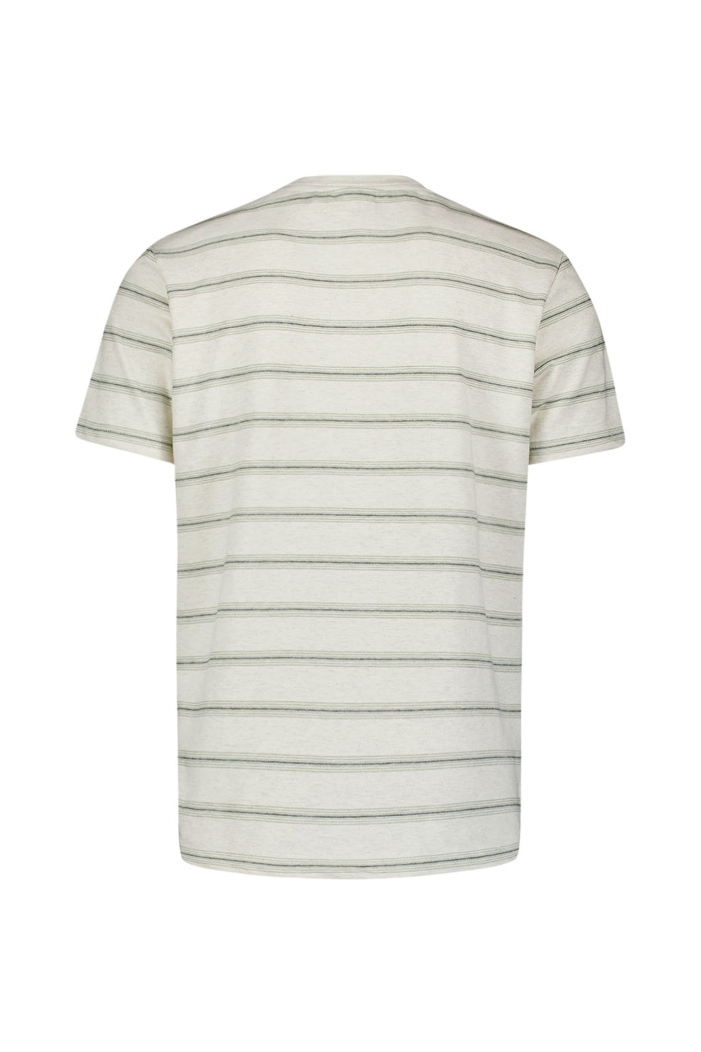 T-SHIRT CREWNECK JACQUARD STRIPE OFFWHITE 5