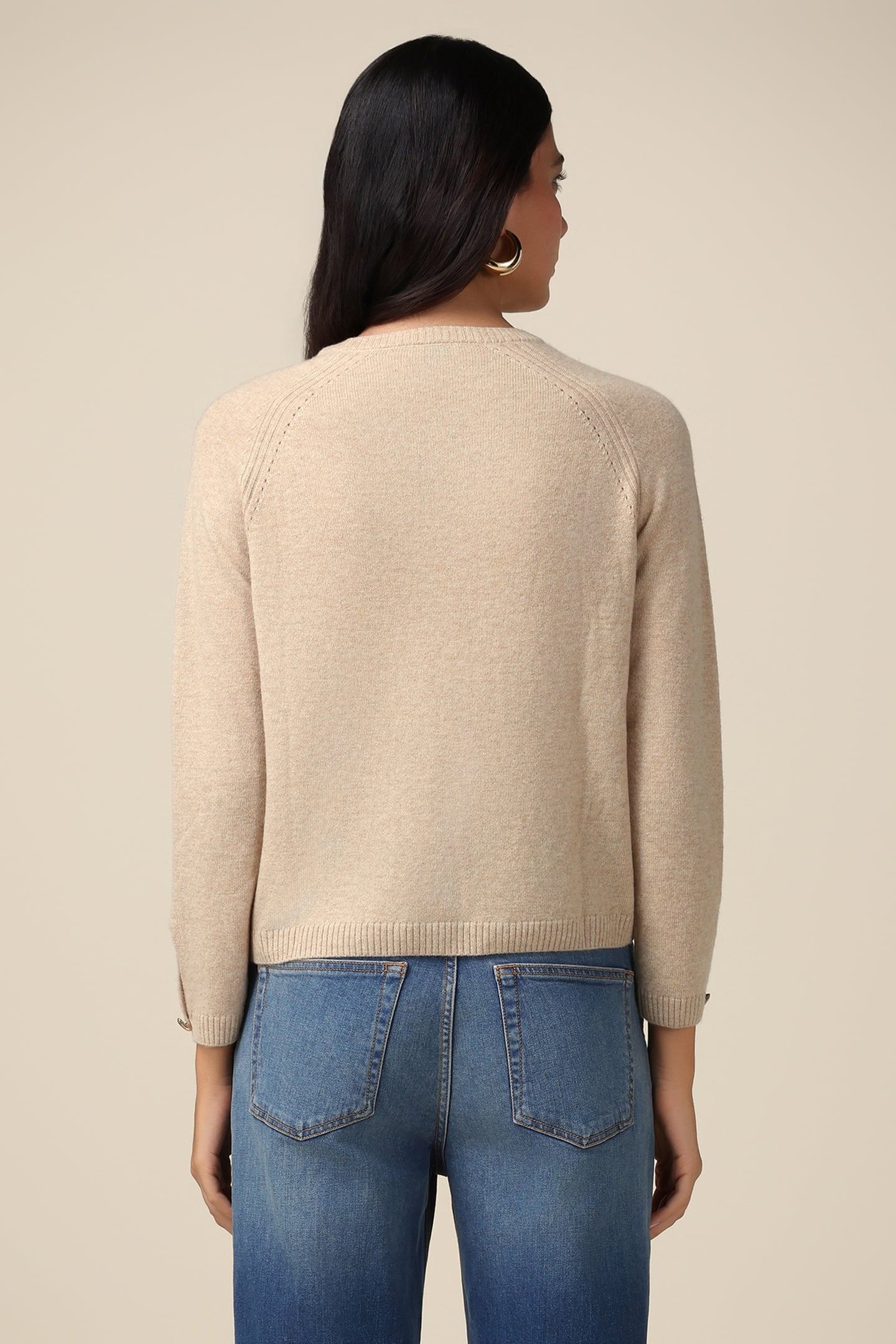 CASHMERE BLEND CREW-NECK SWEATER LIGHT BLUE 2