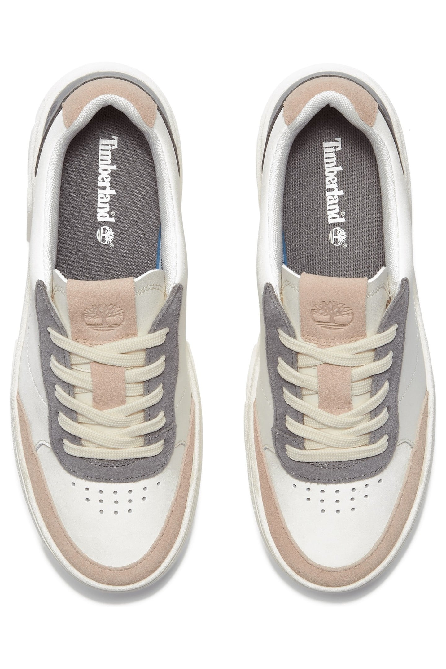 LAUREL COURT LOW LACE UP SNEAKER NATURAL LEATHER GREY 4