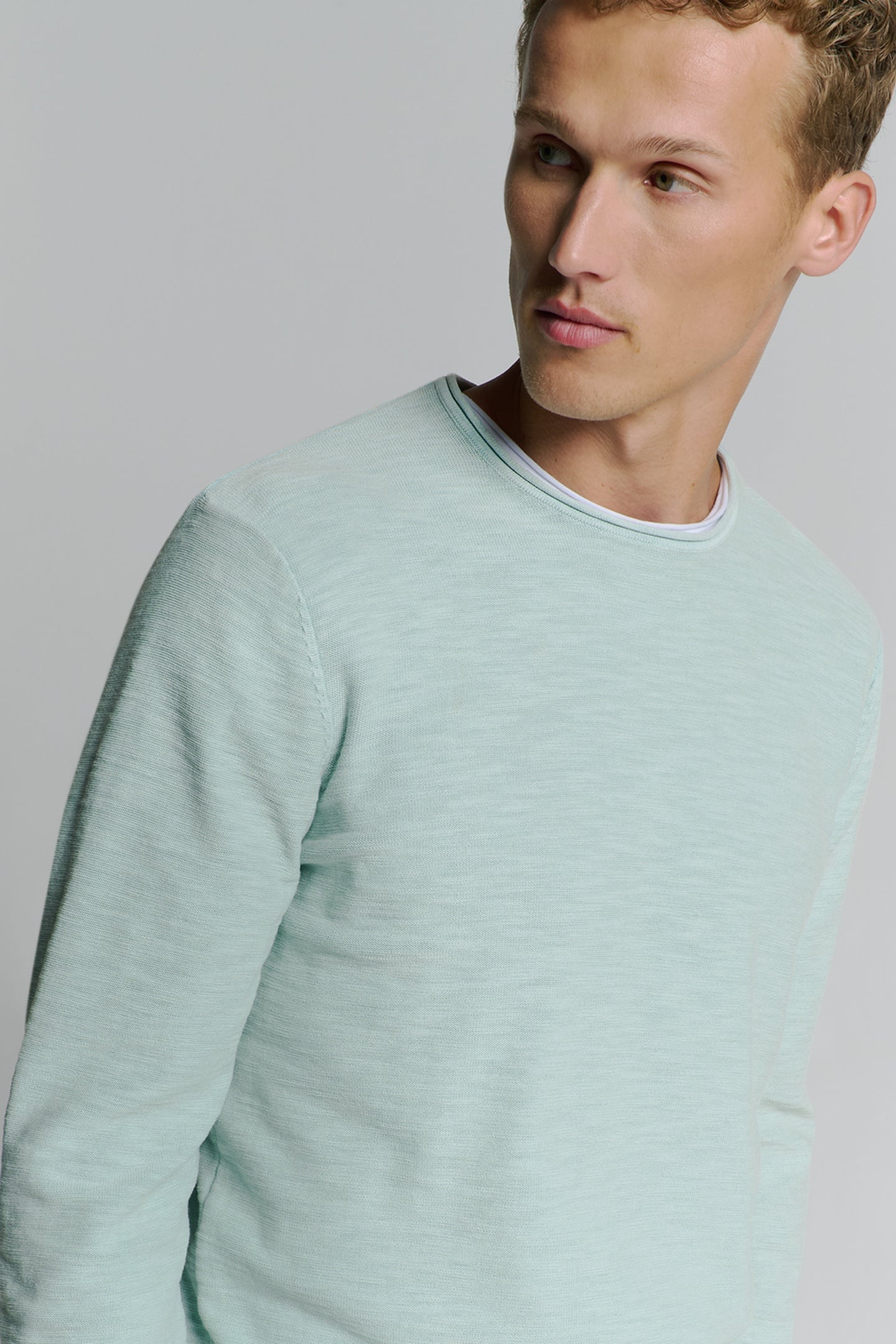 PULLOVER CREWNECK GARMENT DYED + STONE WASHED ICE 3