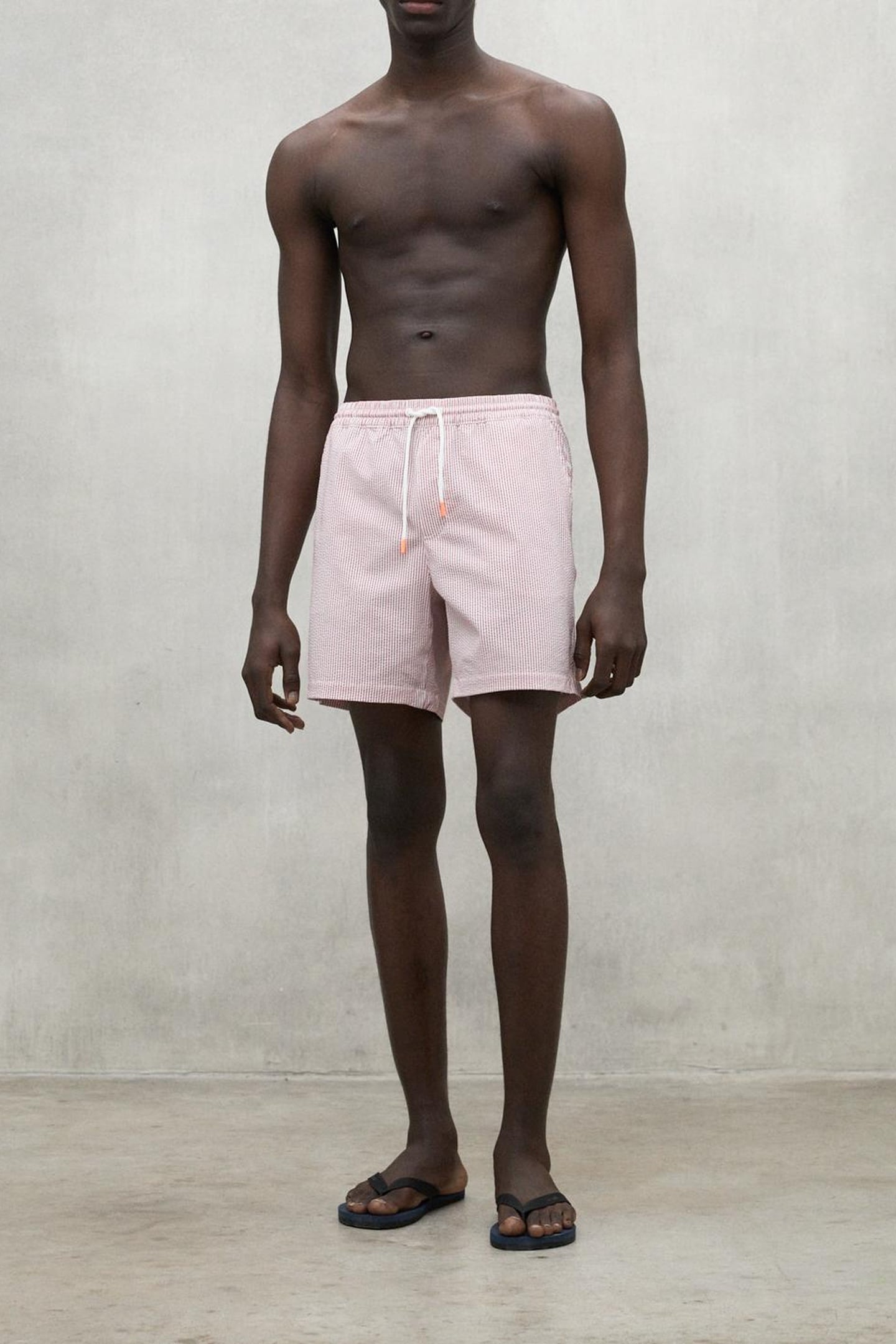 OYAMBREALF SWIMSUIT TERRACOTTA STRIPES 1