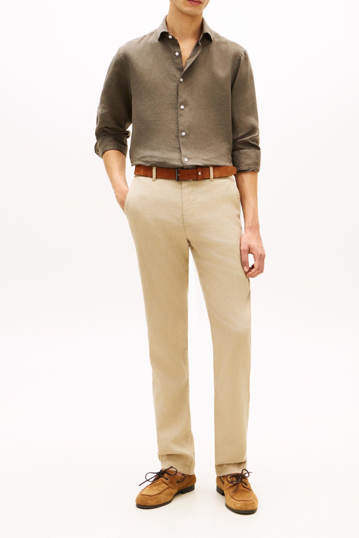 DC LINEN SHIRT ARMY GREEN 1