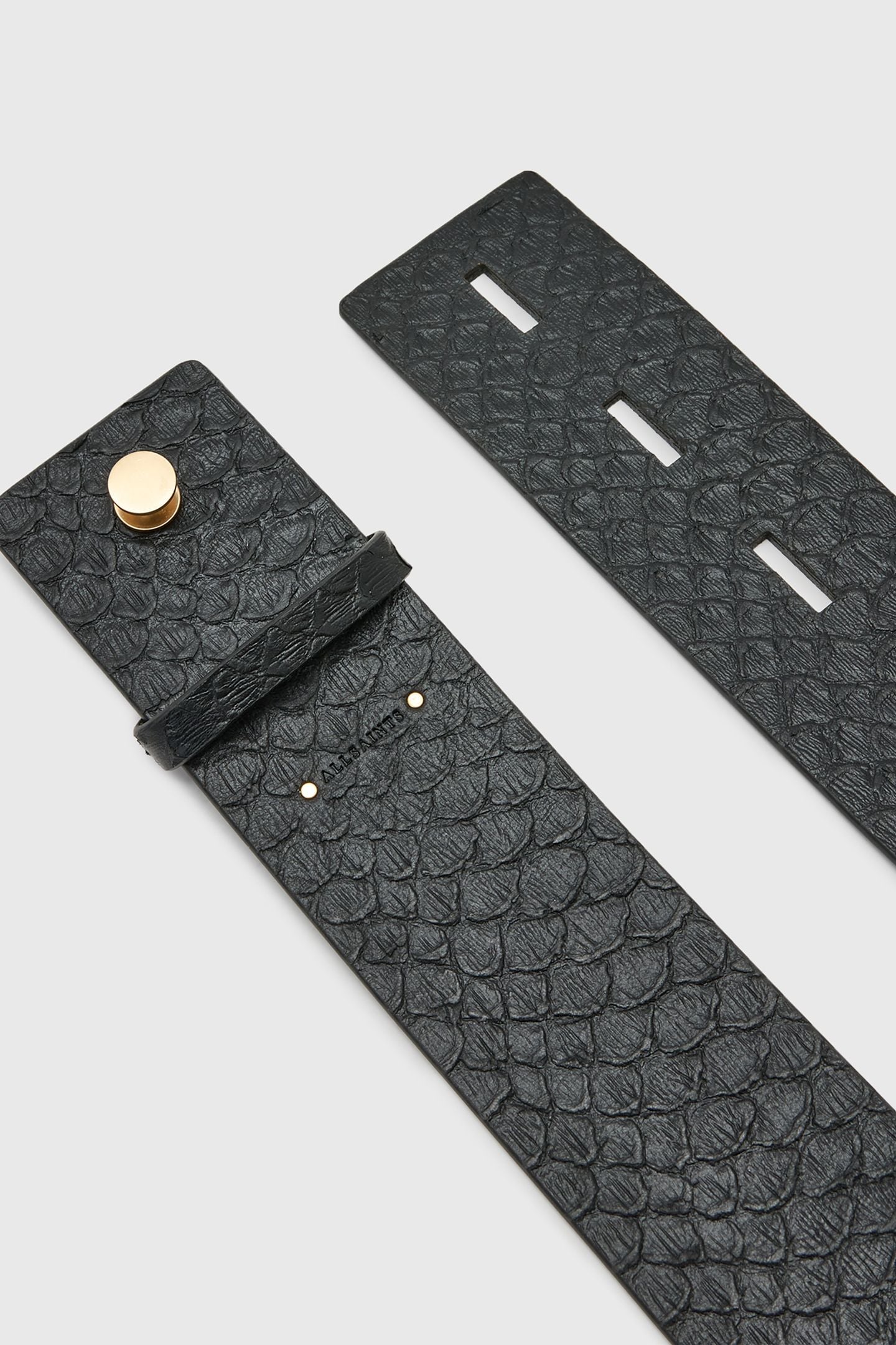 ANANTA STUDDED BELT BLACK/WARM BRASS 5