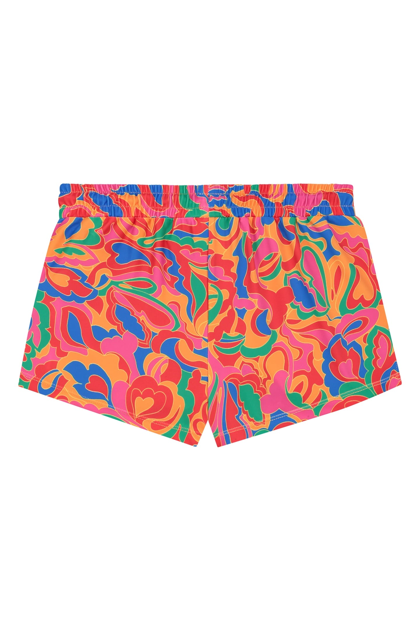 GIRLS SIL SWIM SHORTS GROOVY LOVE ORANGE SUN GROOVY LOVE 2