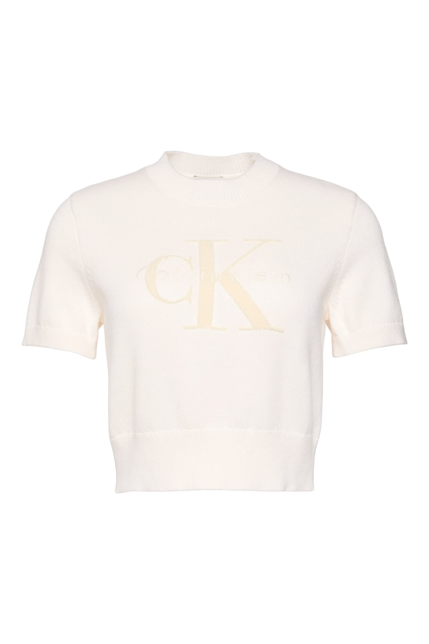 CHUNKY COTTON GRAPHIC SWEATER WHITE GREIGE 5