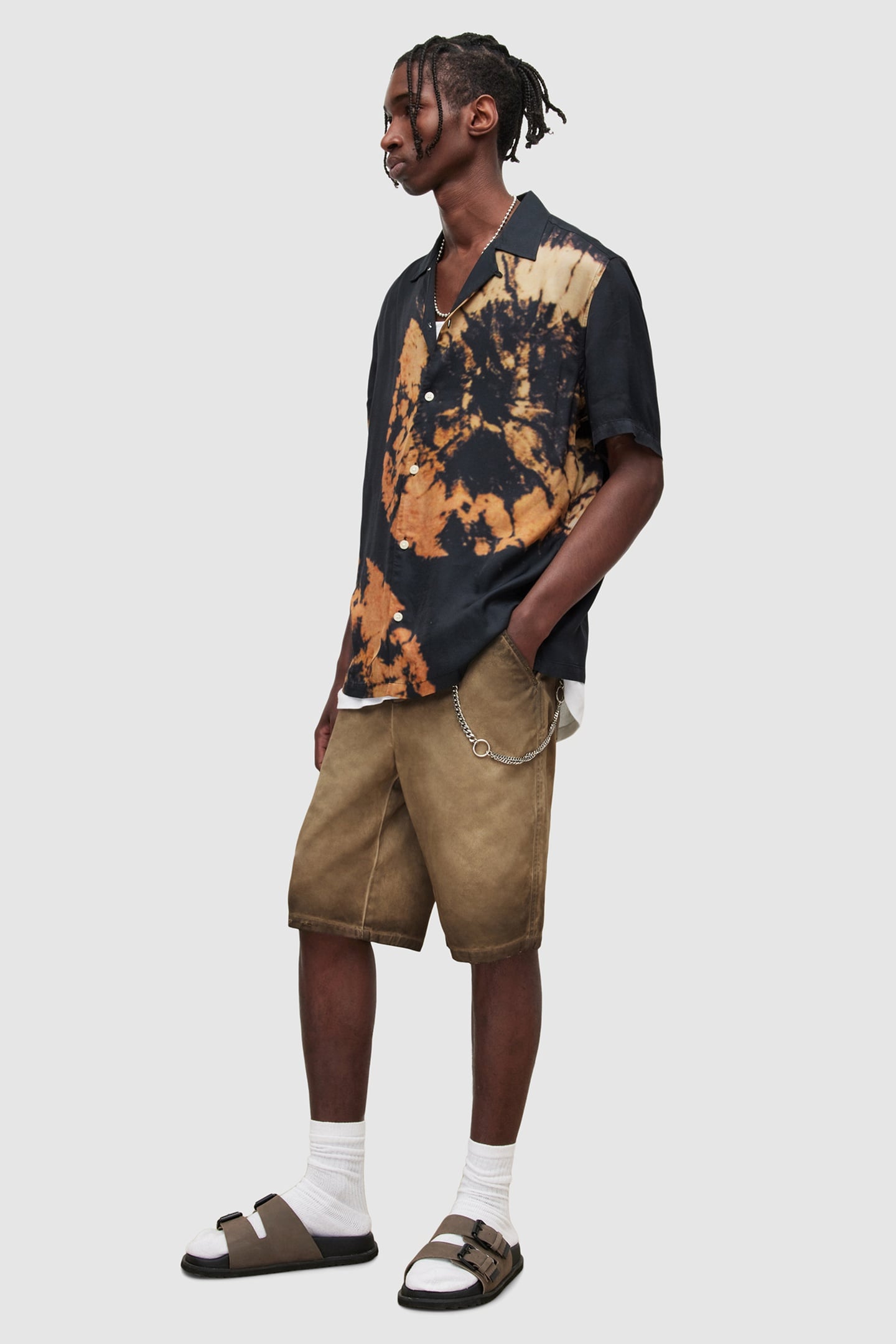 ALBANY SHORT ASH KHAKI BROWN 4