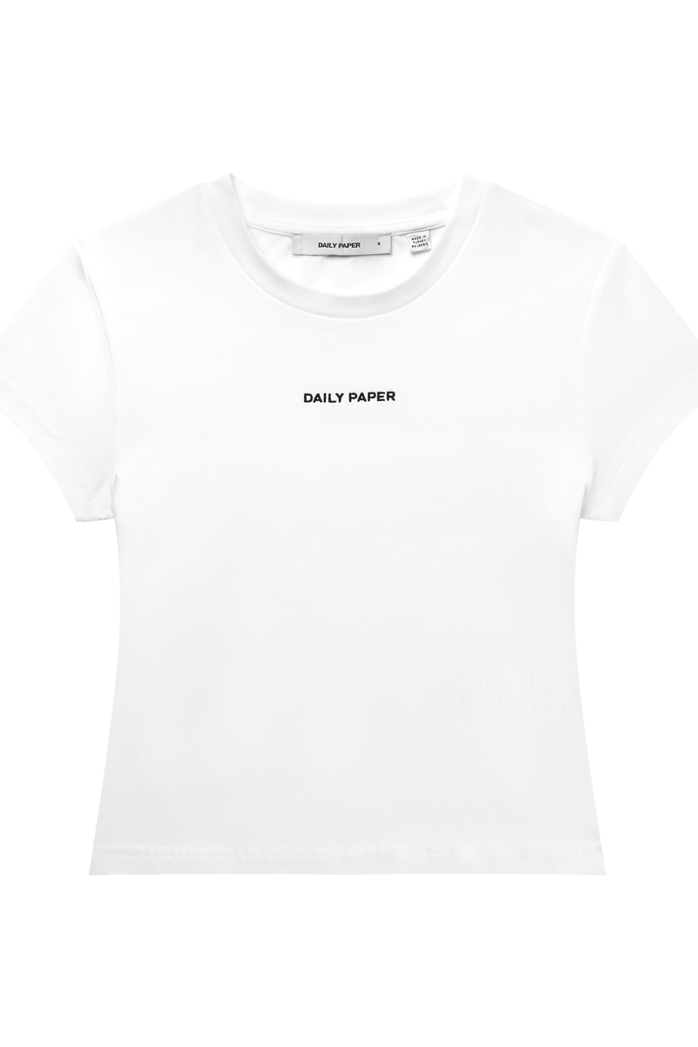 LOGOTYPE CROPPED SHORT SLEEVE T-SHIRT WHITE 4