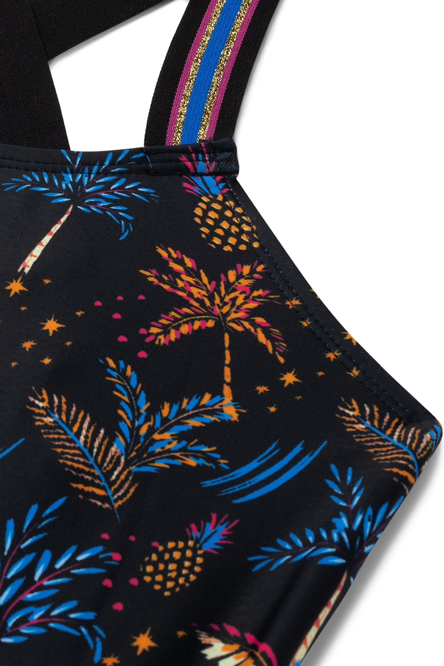 GIRLS LISA SWIMSUIT POOL PARTY BLACK PALMS 3