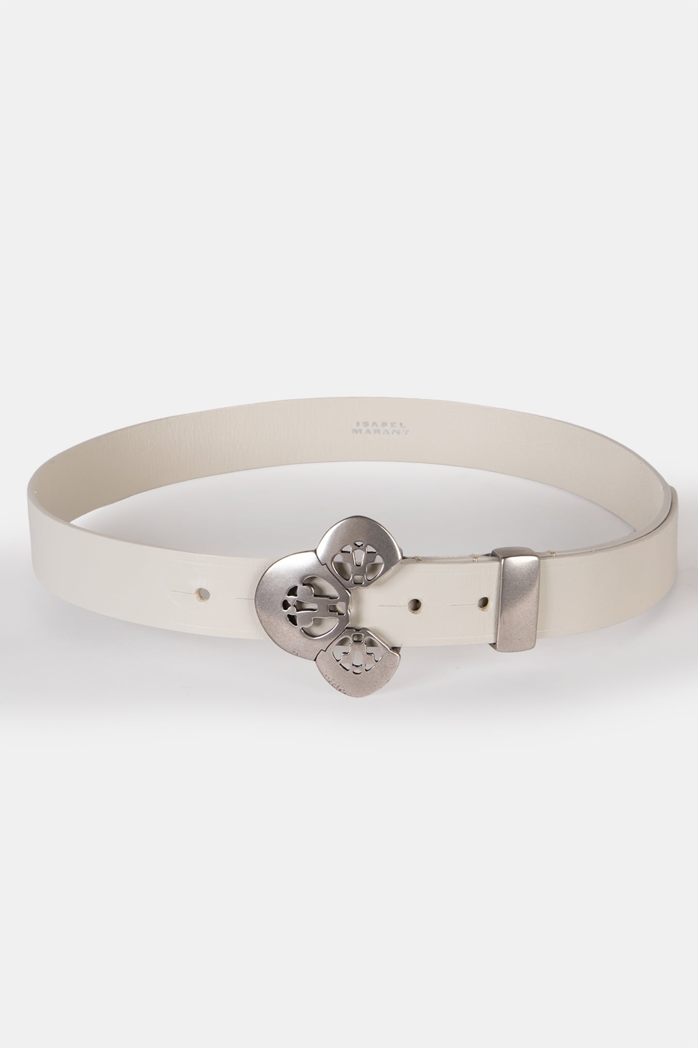 LOUAMA BELT CHALK SILVER 2