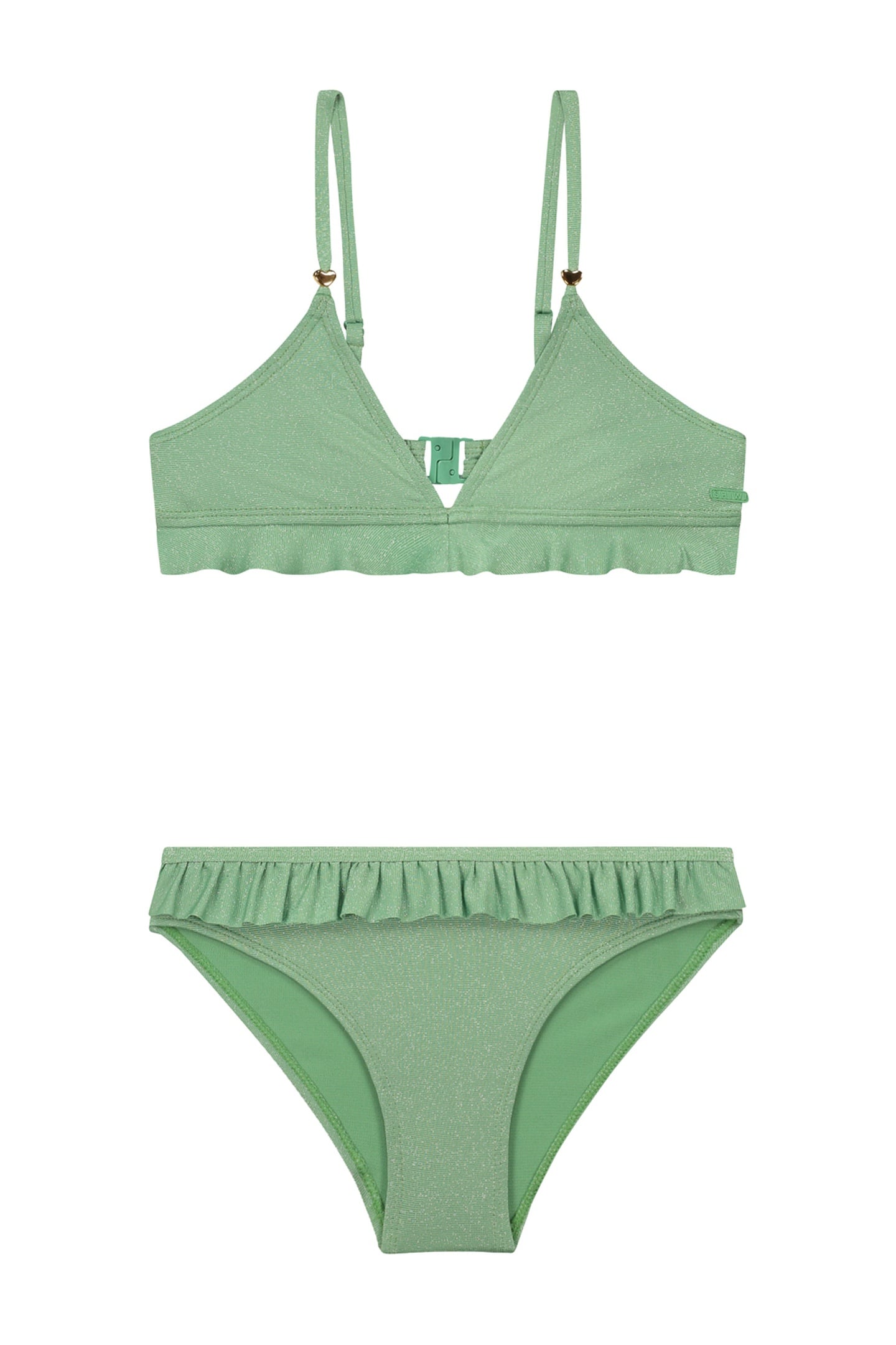 GIRLS ROSIE BIKINI SET SICILY GLITTER KELLY GREEN 1