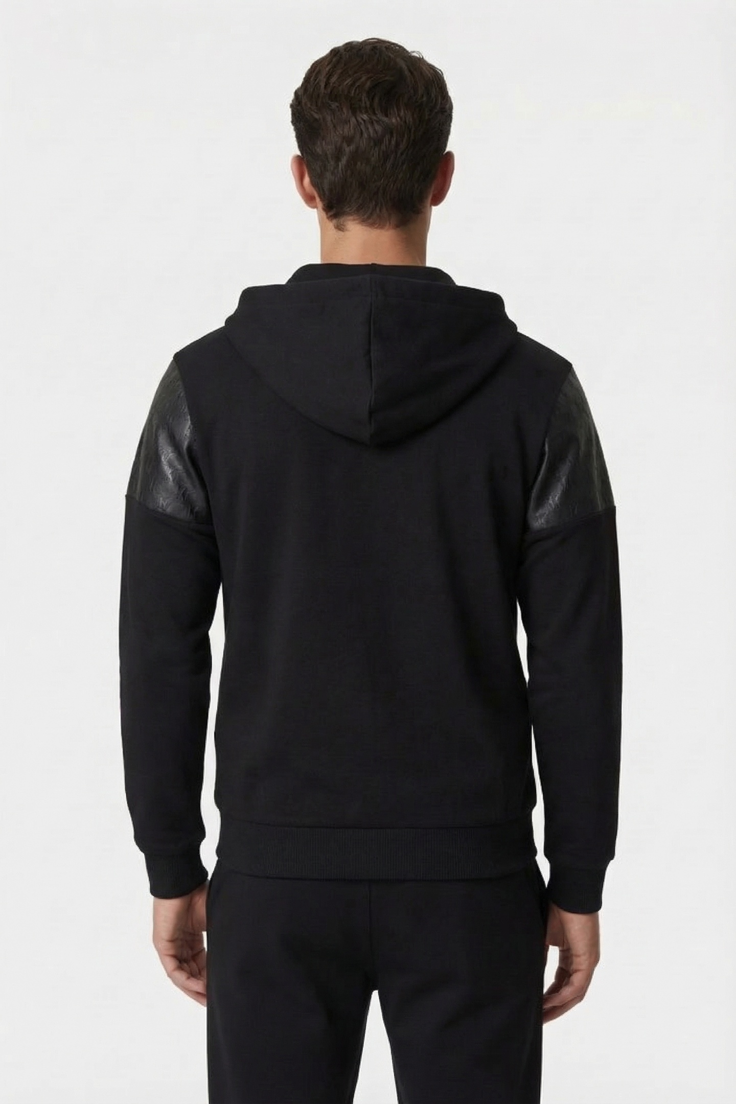 BLACK SWEAT HOODY JACKET 2