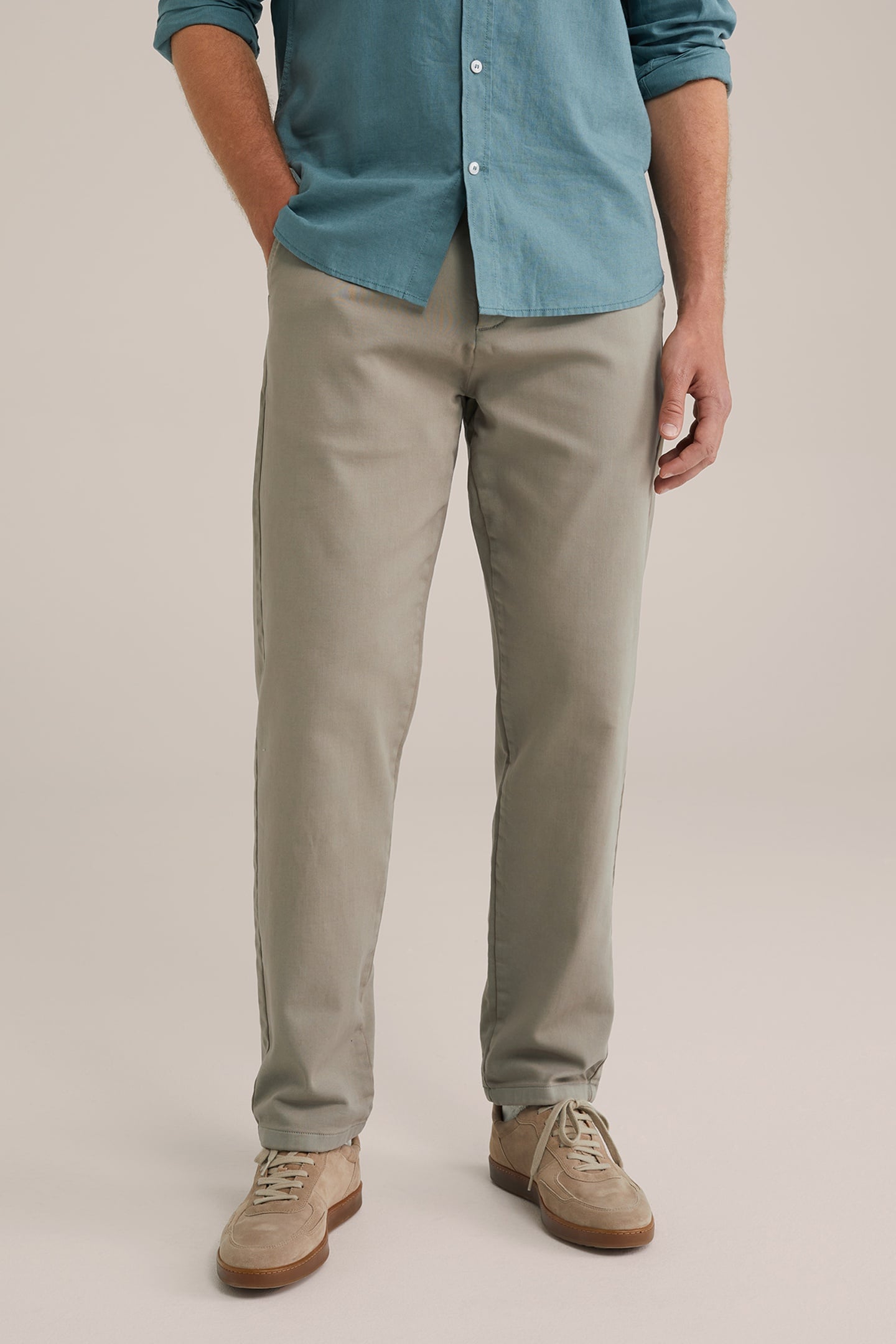 CHINO GREYISH GREEN 1